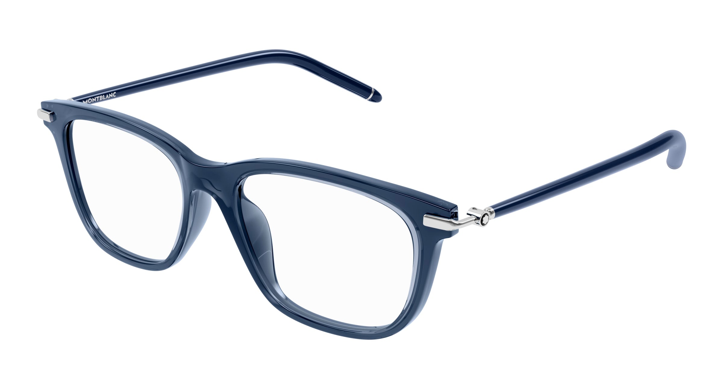 8056376449426 - Herren MB0275OA 007 Rahmen von BRILLEN Acetat Blau  Quadratisch