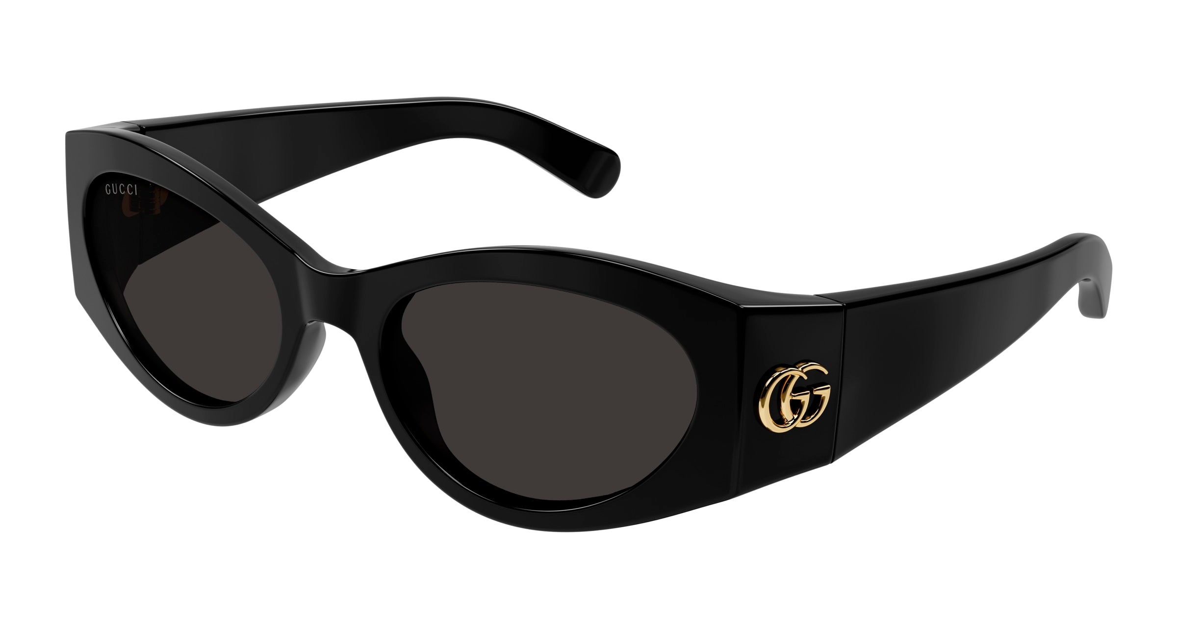 8056376458800 - Damen GG1401S 001 Gläser SONNENBRILLEN Acetat Schwarz Grau Geometrisch Normal