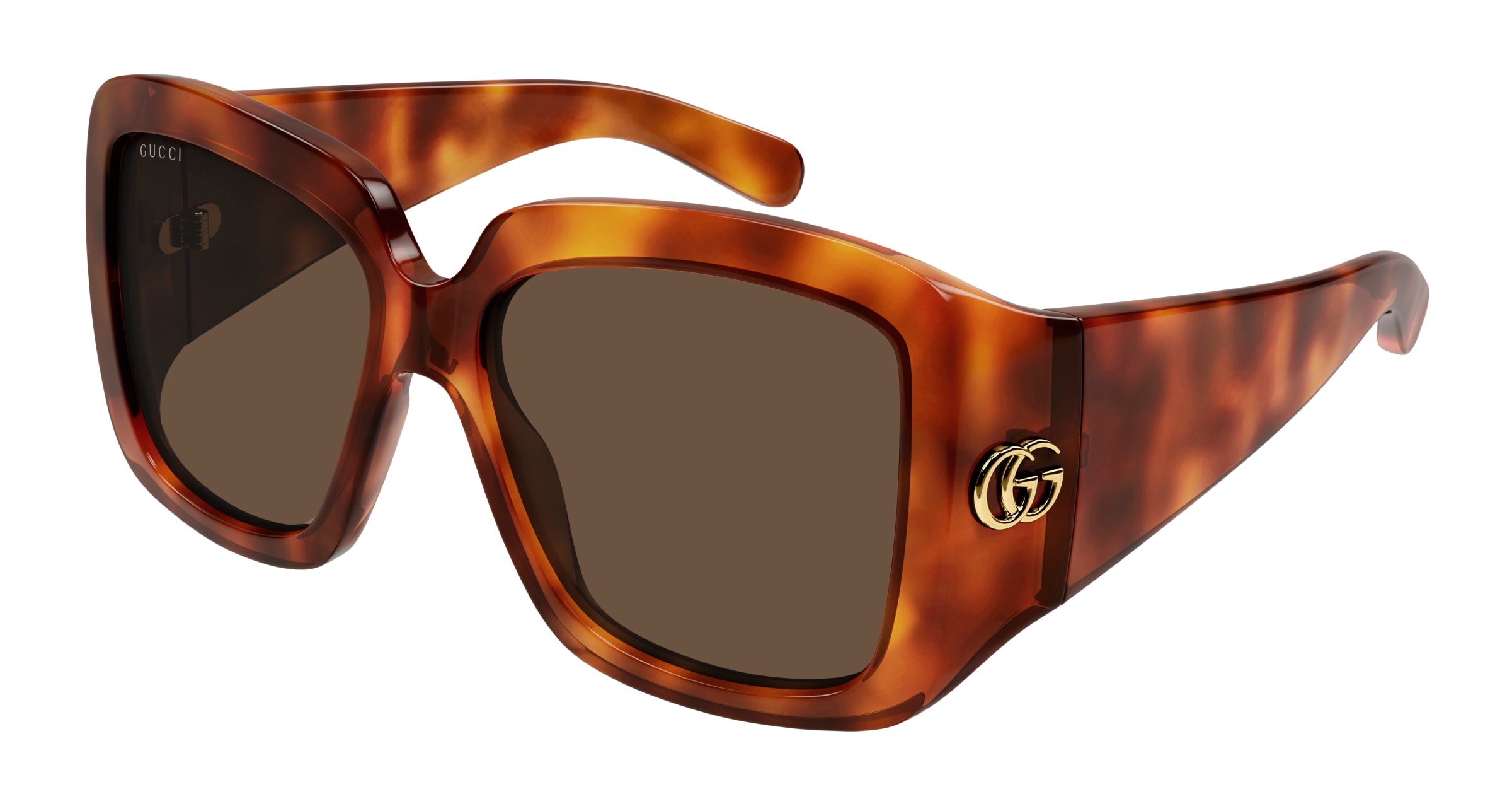 8056376458855 - Frau GG1402S 002 Gläser SONNENBRILLEN Acetat Havanna Braun Hocken Normal