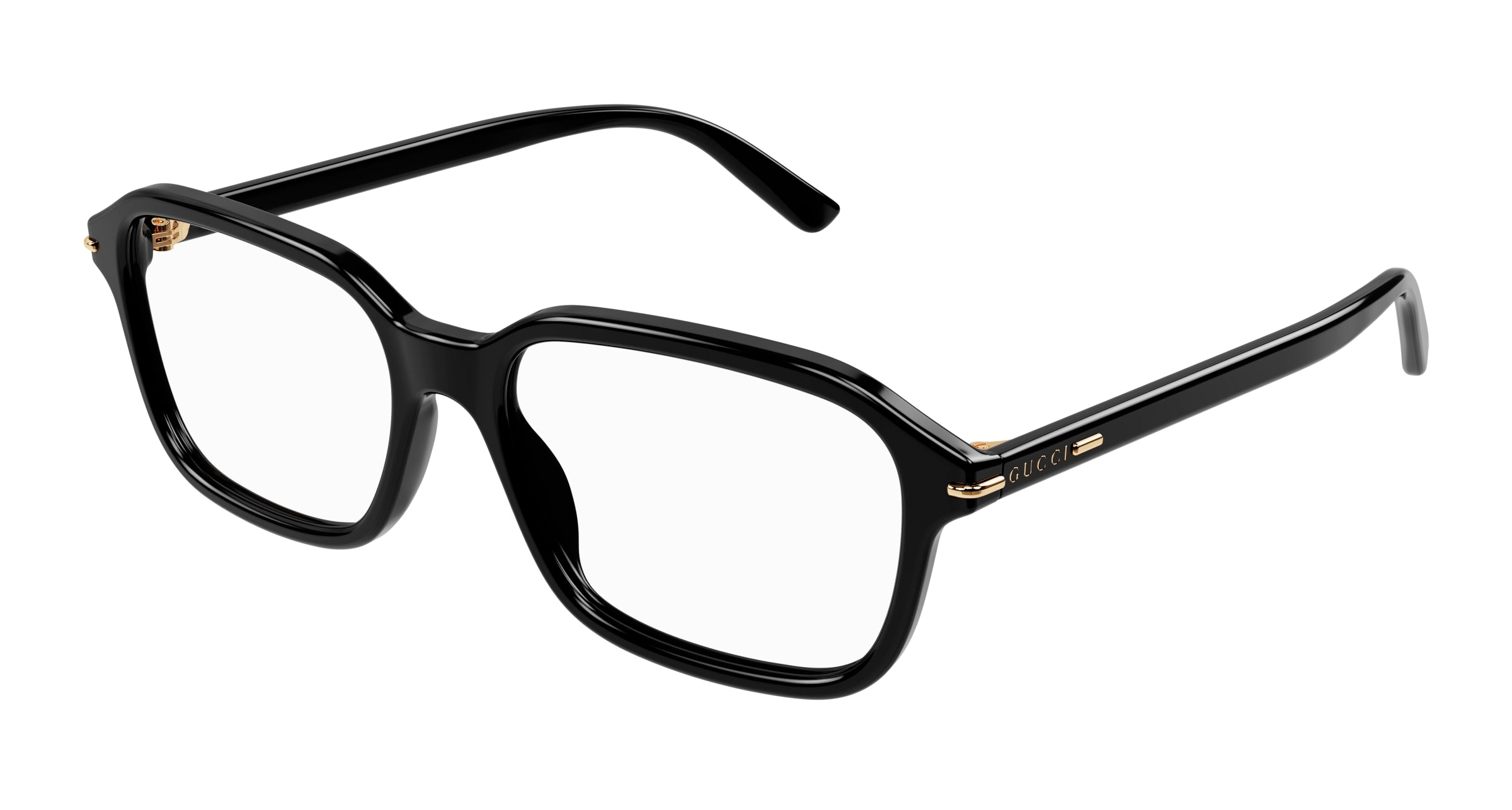 8056376459630 - Herren GG1446O 001 Rahmen von BRILLEN Acetat Schwarz Transparent Quadratisch