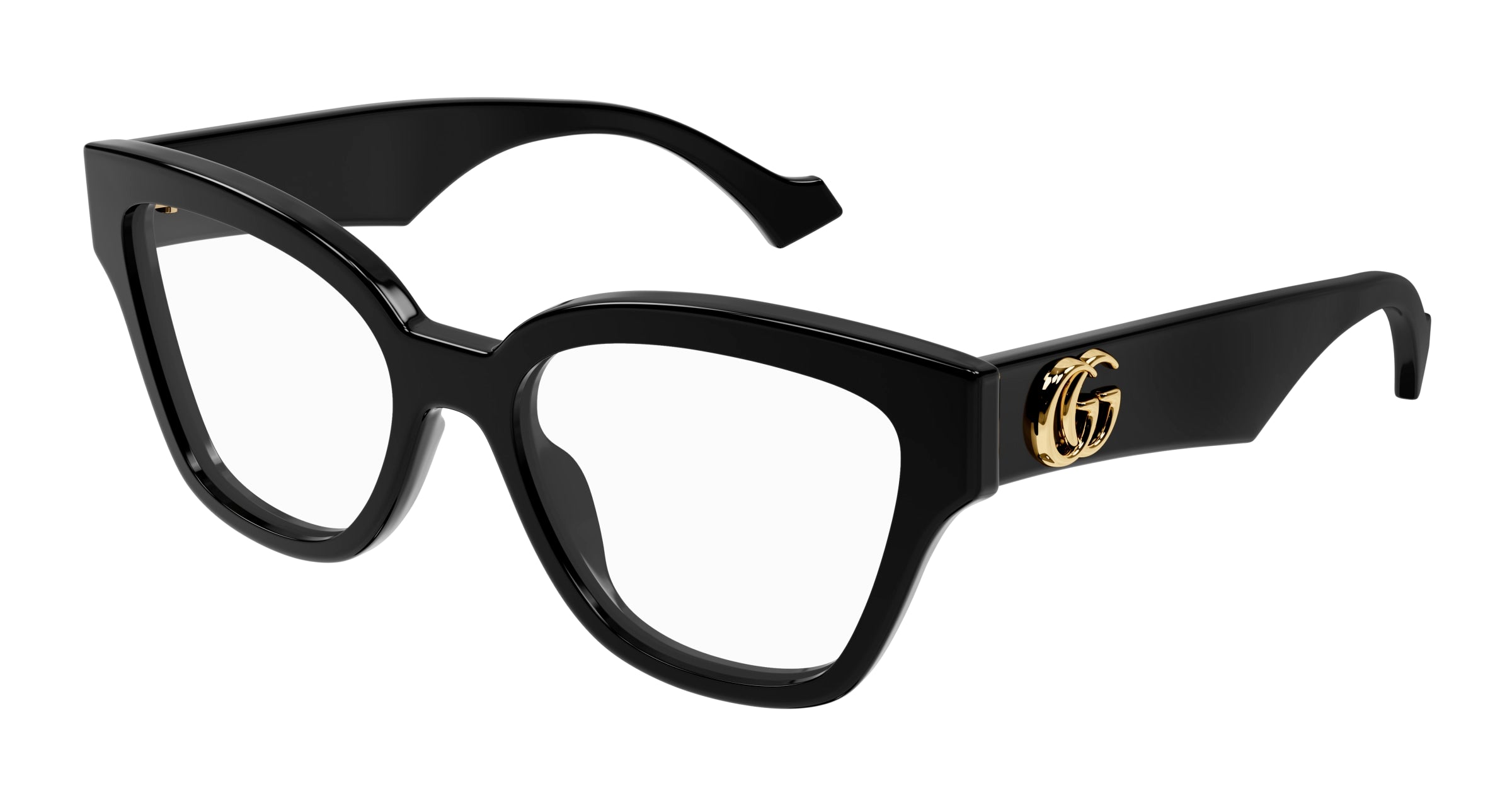 8056376460261 - Damen GG1424O 001 Rahmen von BRILLEN Acetat Schwarz  Geometrisch