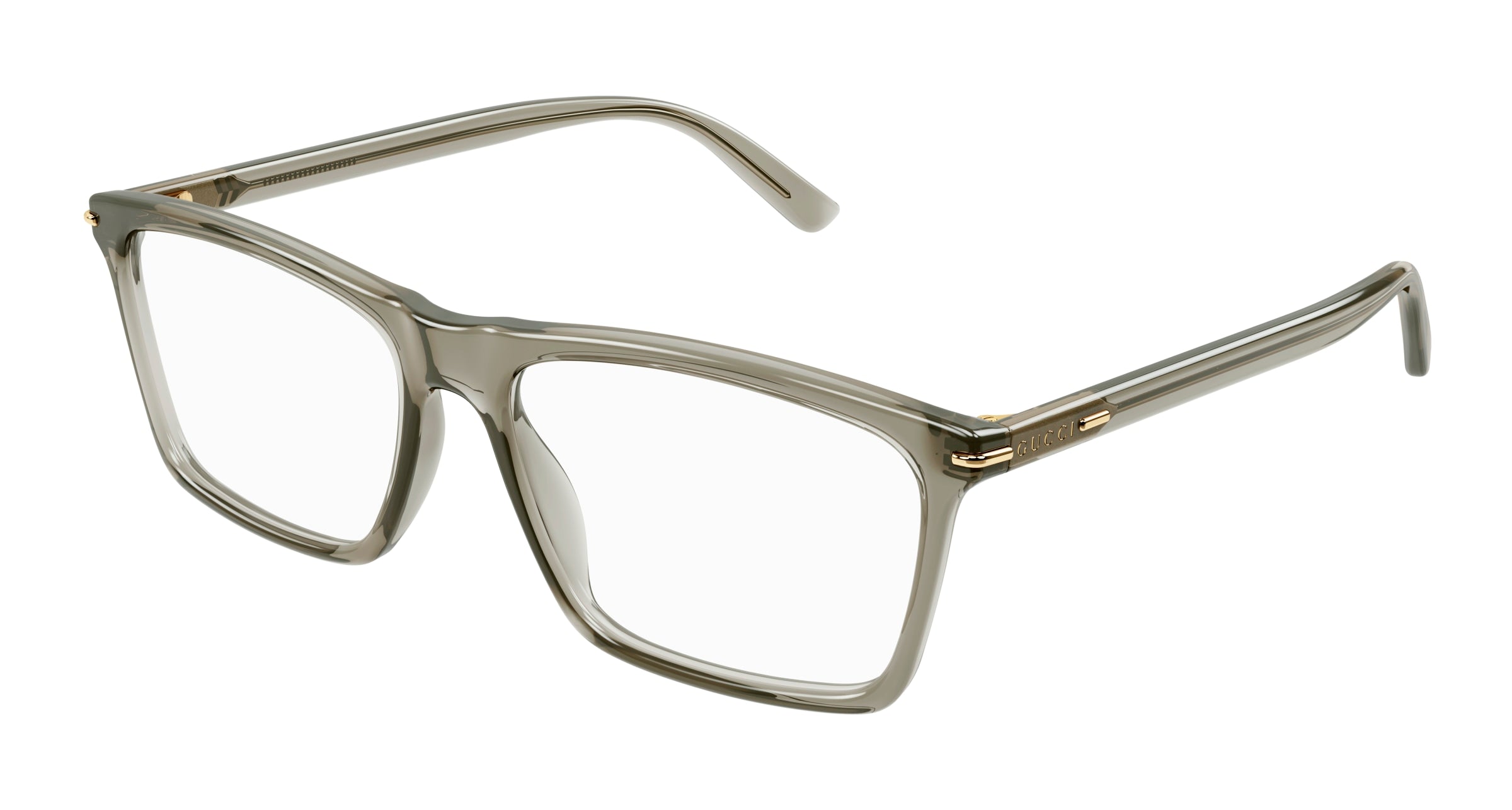 8056376460414 - Herren GG1445O 004 Rahmen von BRILLEN Acetat Braun Transparent Quadratisch