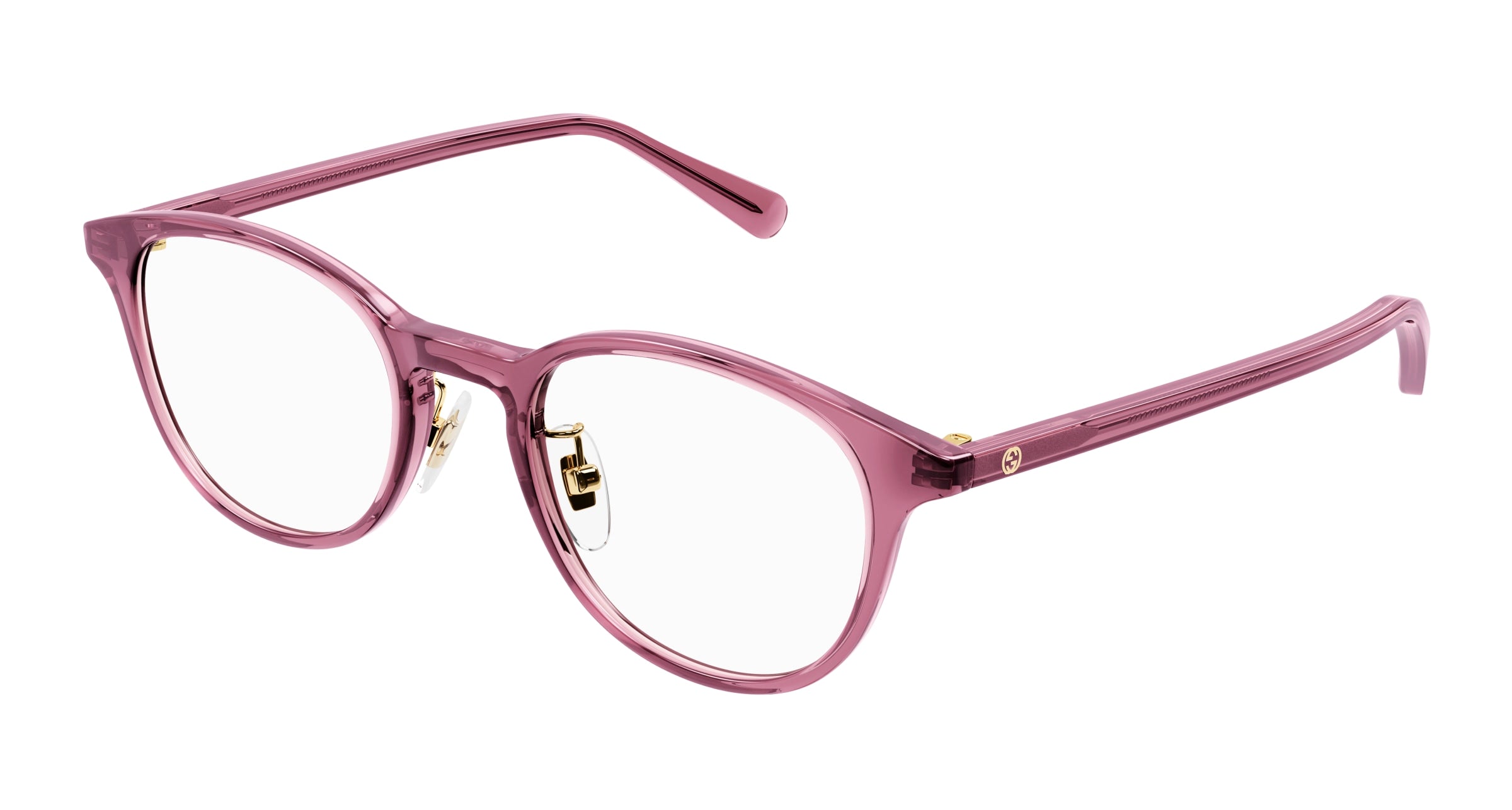 8056376460773 - Frau GG1474OJ 003 Rahmen von BRILLEN Acetat Rose Transparent Kreisel