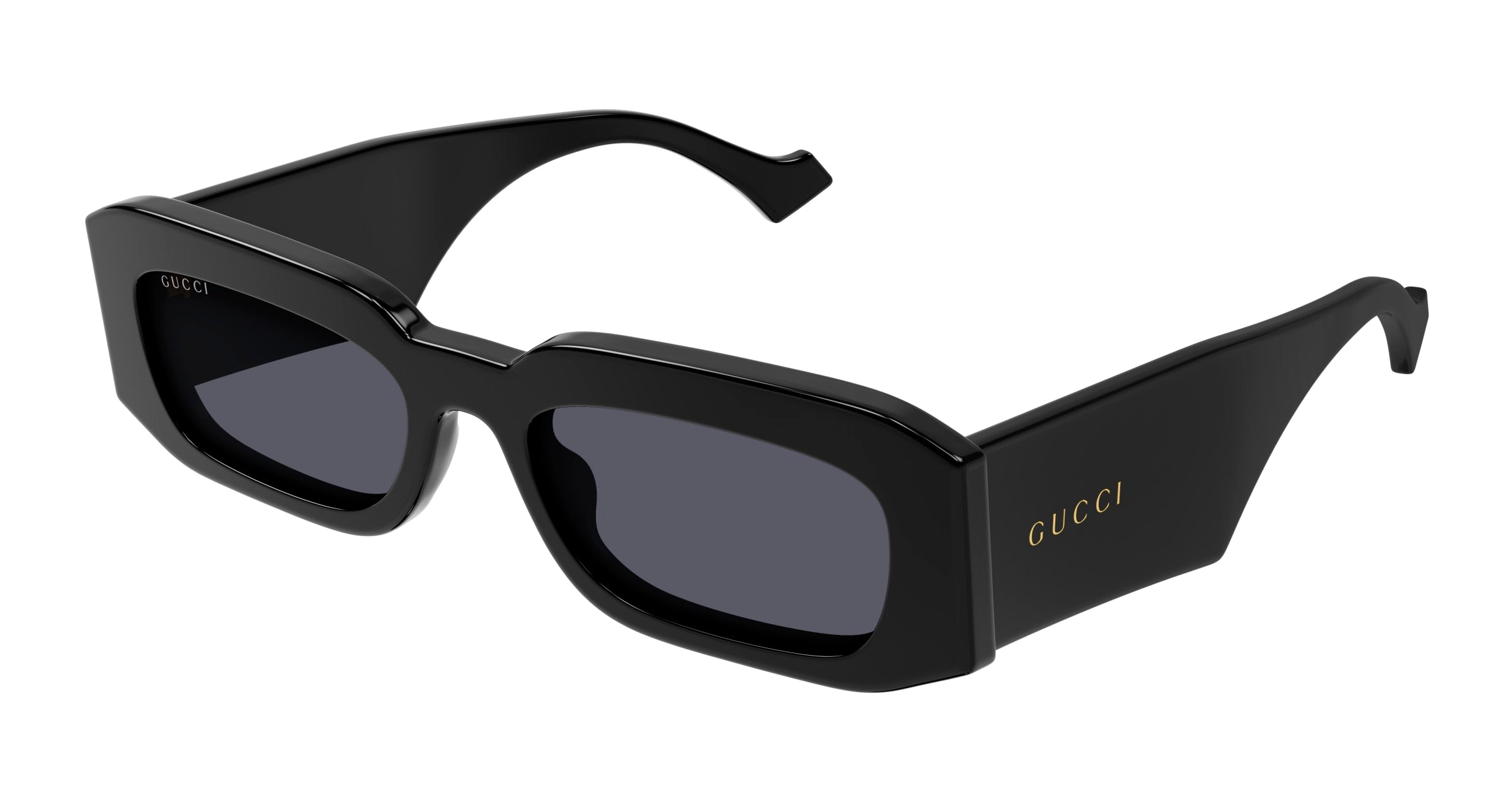 8056376460865 - Herren GG1426S 001 Gläser SONNENBRILLEN Acetat Schwarz Grau Quadratisch Normal