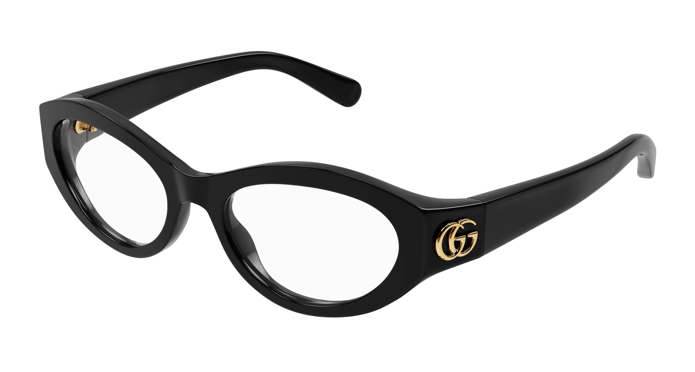 8056376461152 - Damen GG1405O 001 Rahmen von BRILLEN Acetat Schwarz Transparent Geometrisch