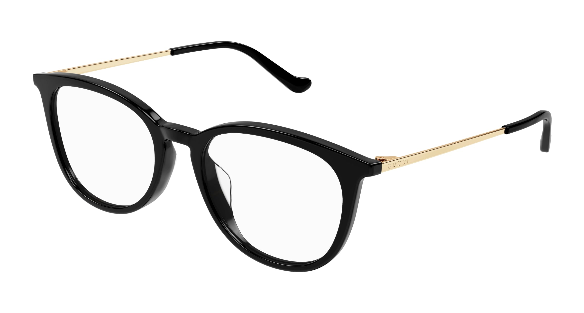 8056376461558 - Frau GG1468OA 001 Rahmen von BRILLEN Acetat Schwarz Transparent Kreisel