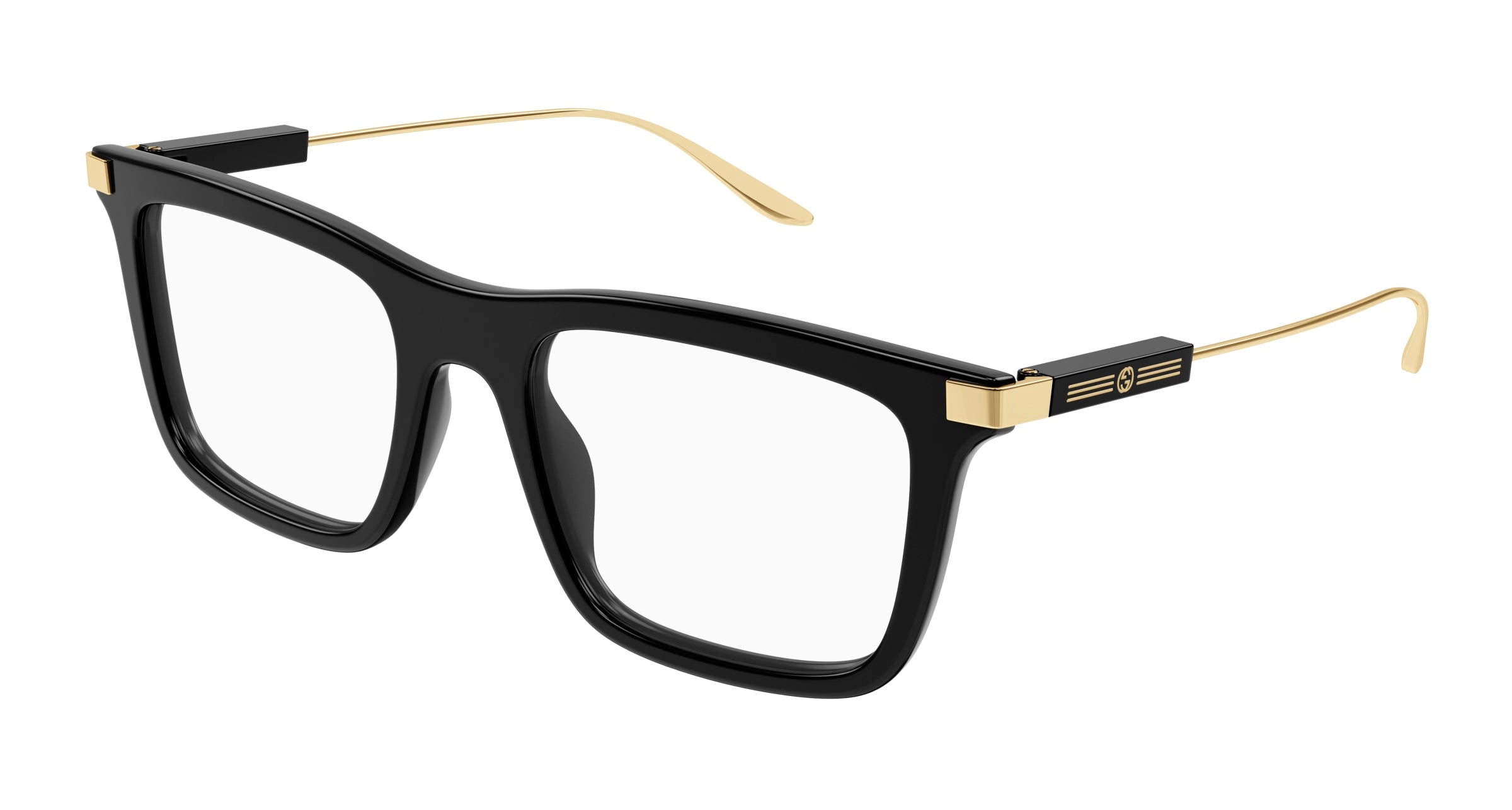 8056376461695 - Mann GG1438O 001 Rahmen von BRILLEN Acetat Schwarz Transparent Hocken