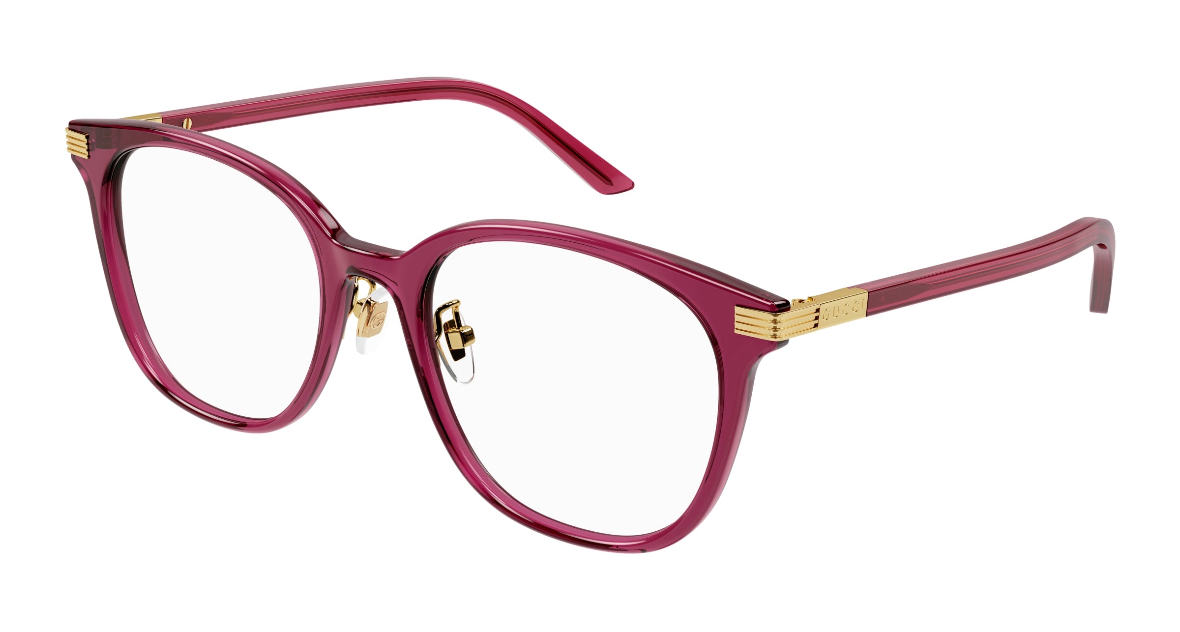 8056376462012 - Frau GG1453OK 003 Rahmen von BRILLEN Acetat Bordeaux Transparent Kreisel