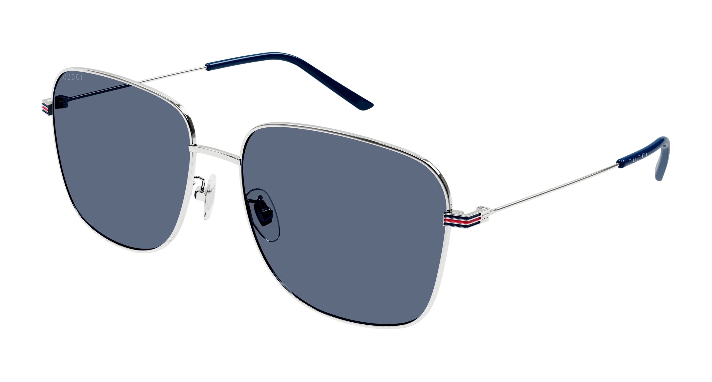 8056376462166 - Herren GG1464SA 004 Gläser SONNENBRILLEN Metall Silber Blau Quadratisch Normal 8056376462166 - Herren GG1464SA 004 Gläser SONNENBRILLEN Metall Silber Blau Quadratisch Normal