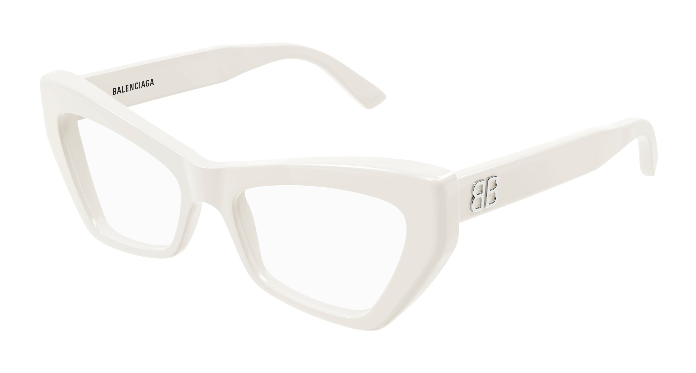 8056376464054 - Damen BB0296O 003 Rahmen von BRILLEN Acetat Weiß  Geometrisch