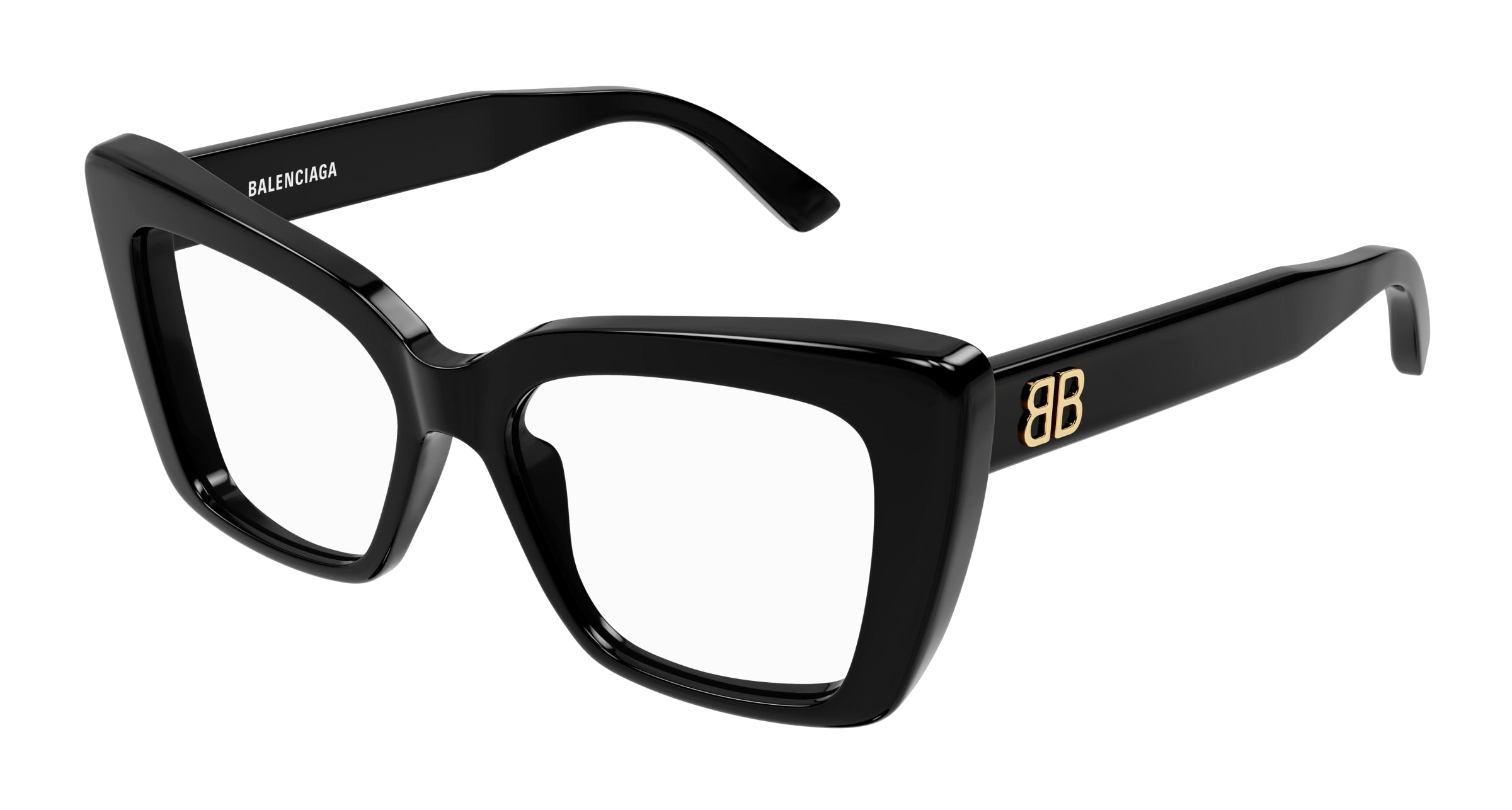 8056376464078 - Damen BB0297O 001 Rahmen von BRILLEN Acetat Schwarz  Quadratisch