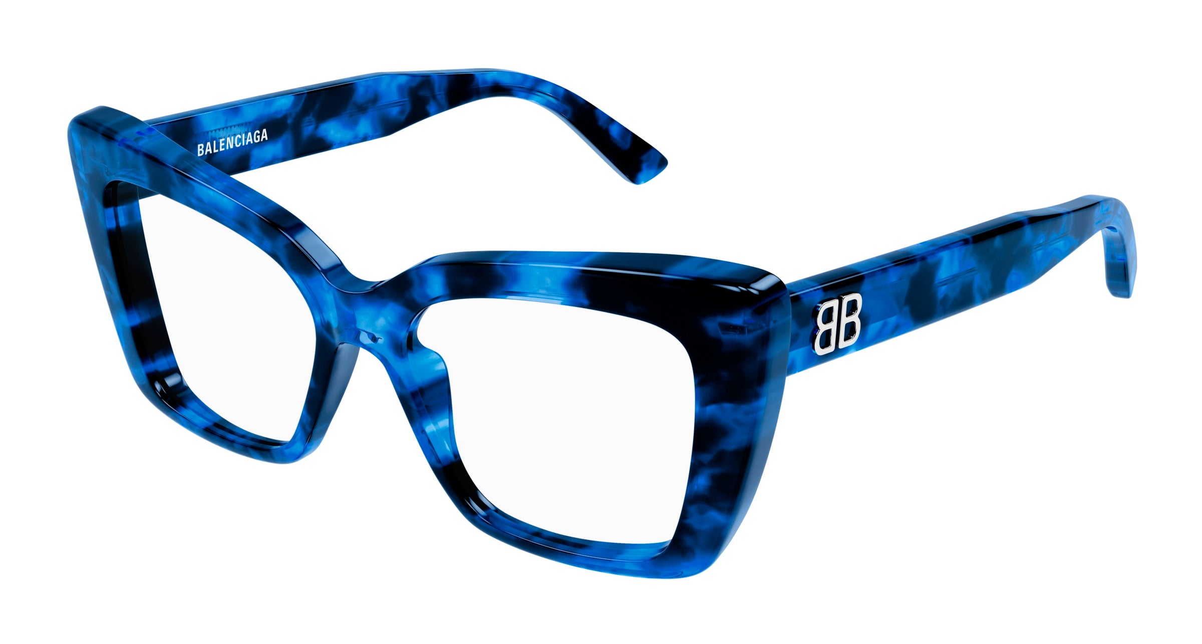 8056376464108 - Damen BB0297O 004 Rahmen von BRILLEN Acetat Blau  Quadratisch