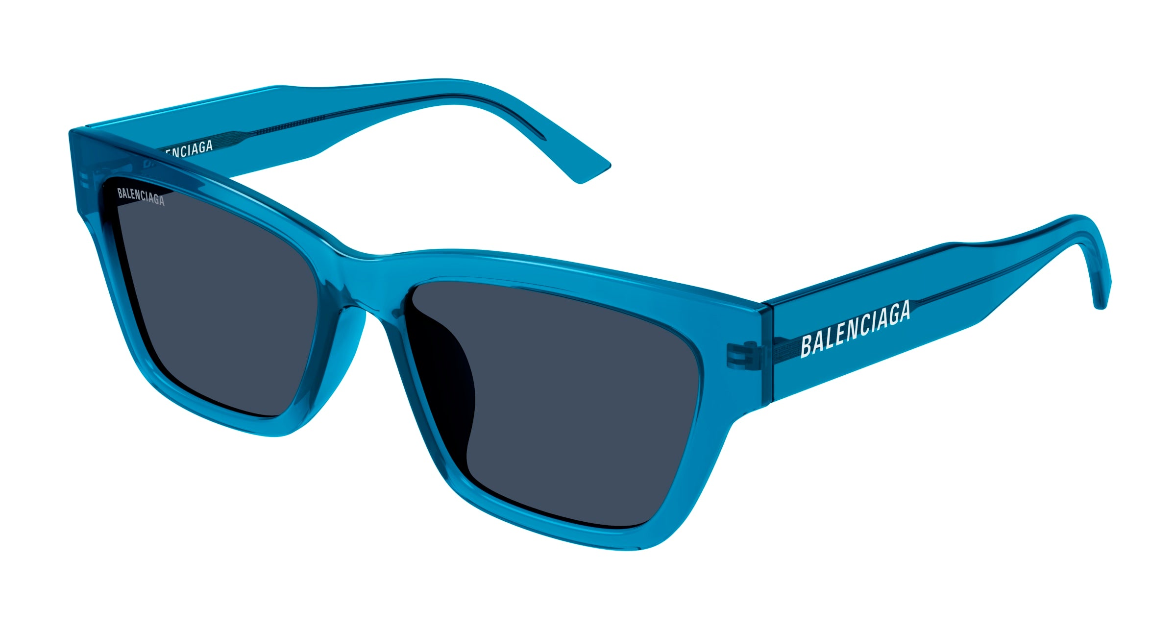 8056376464412 - Frau BB0307SA 004 Gläser SONNENBRILLEN Acetat Blau Blau Hocken