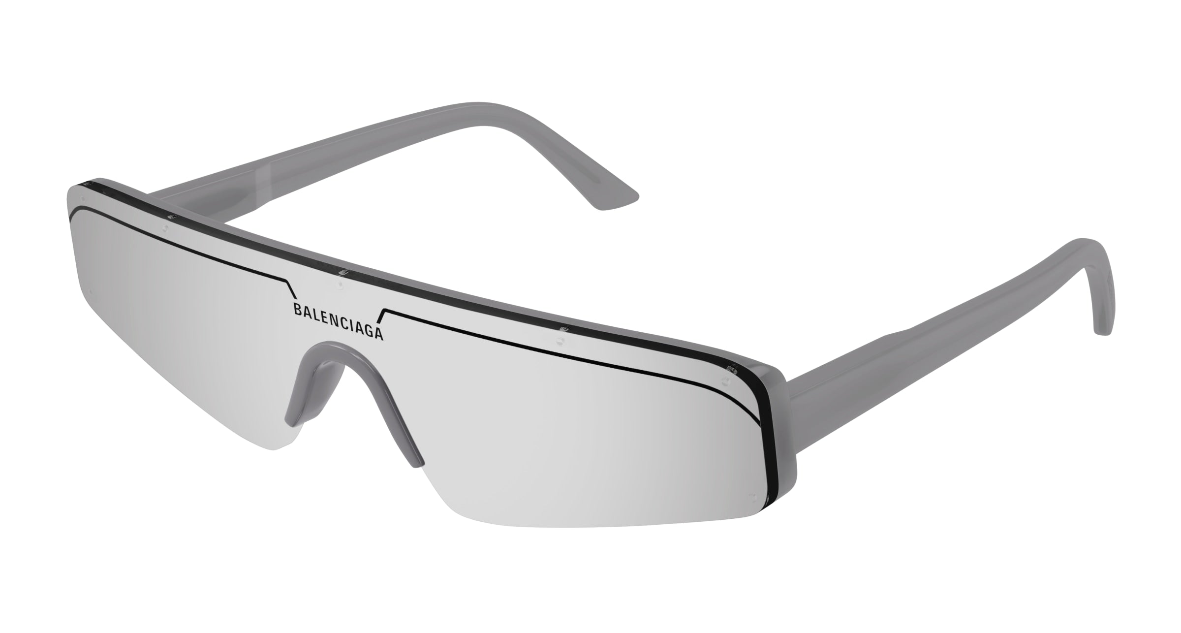 8056376464702 - Unisex BB0003S 011 Gläser SONNENBRILLEN Acetat Grau Silber Katzenauge Gespiegelt