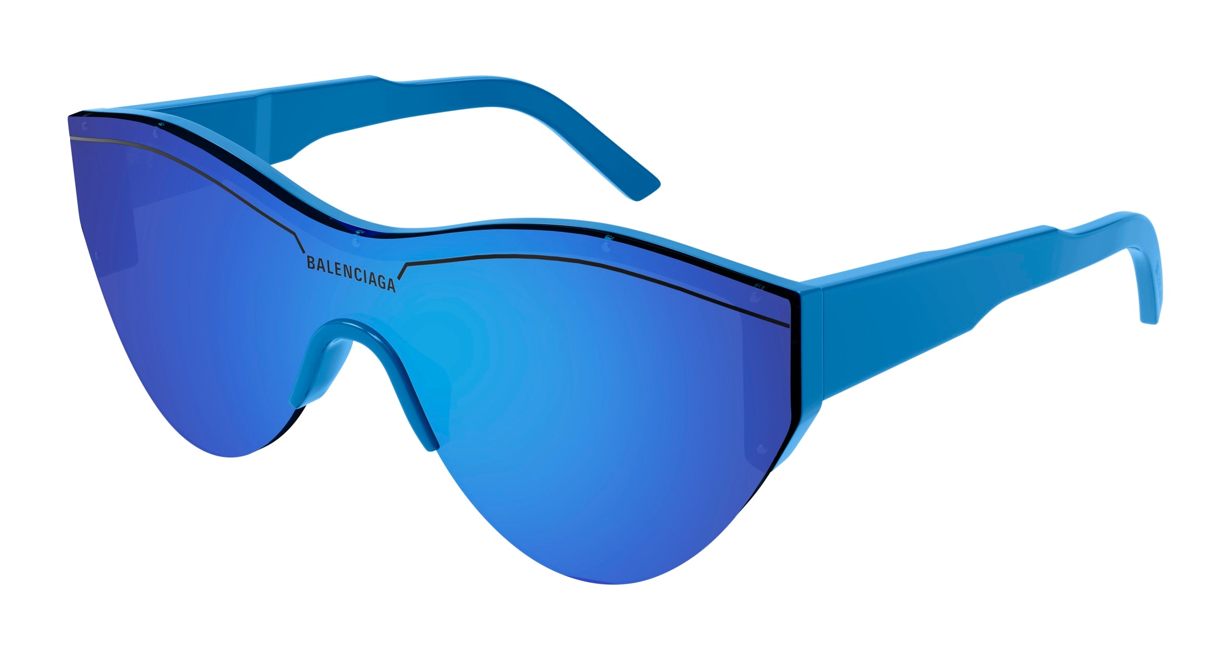 8056376465105 - Unisex BB0004S 013 Gläser SONNENBRILLEN Acetat Himmelblau Blau Maske Gespiegelt