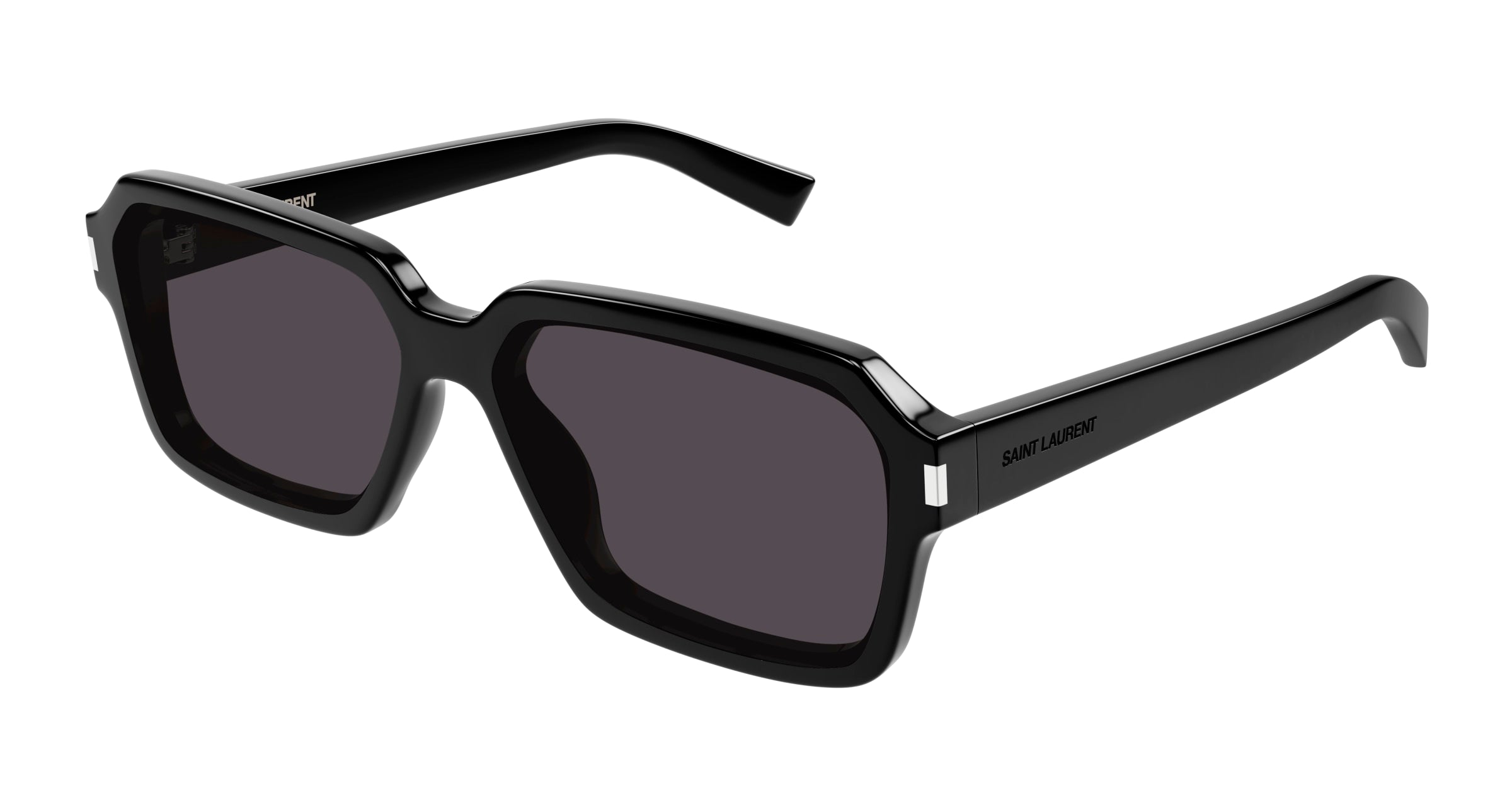 8056376465730 - Herren SL 611 001 Gläser SONNENBRILLEN Acetat Schwarz Schwarz Quadratisch Normal