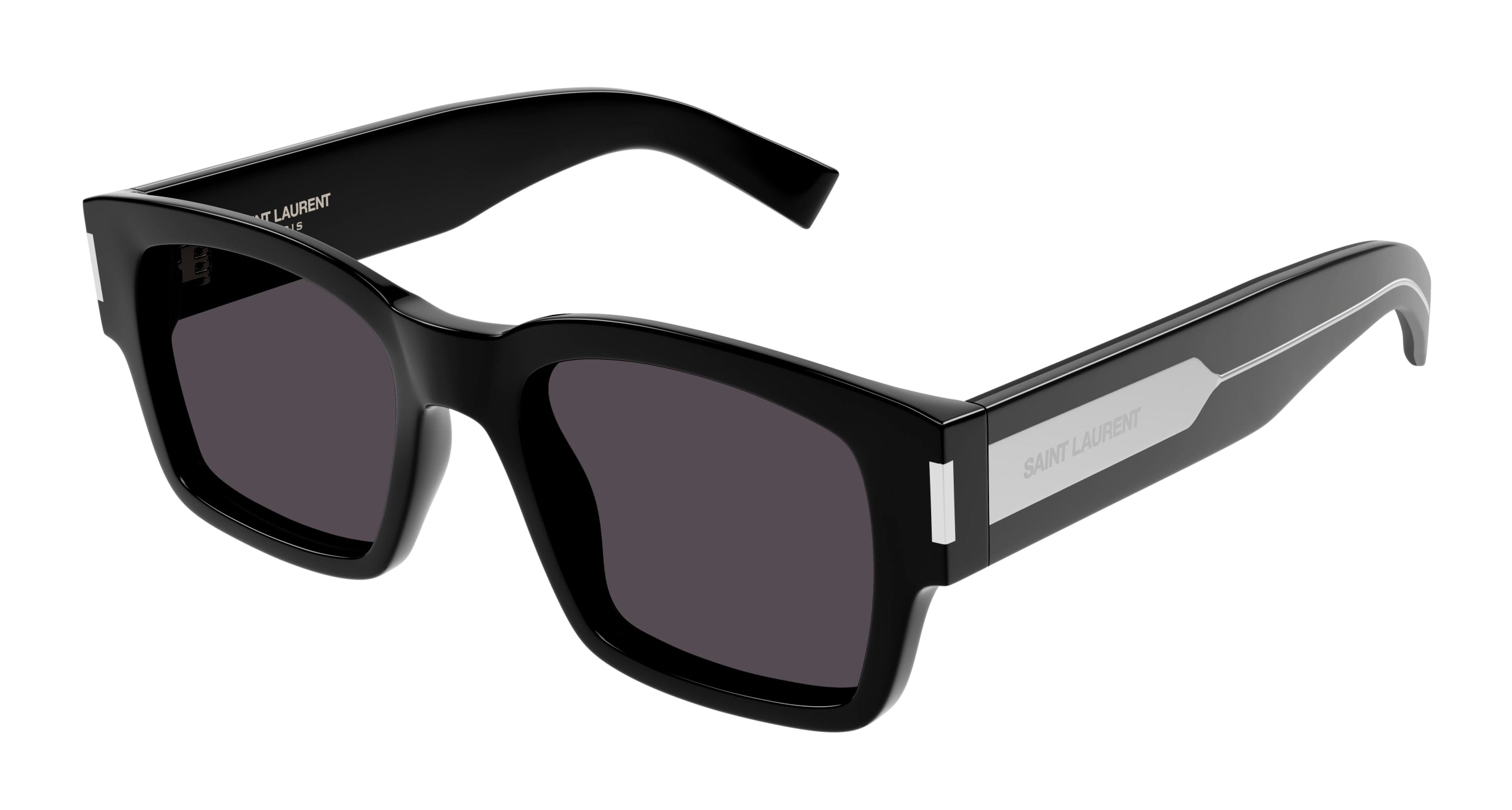 8056376466416 - Herren SL 617 001 Gläser SONNENBRILLEN Acetat Schwarz Schwarz Quadratisch Normal