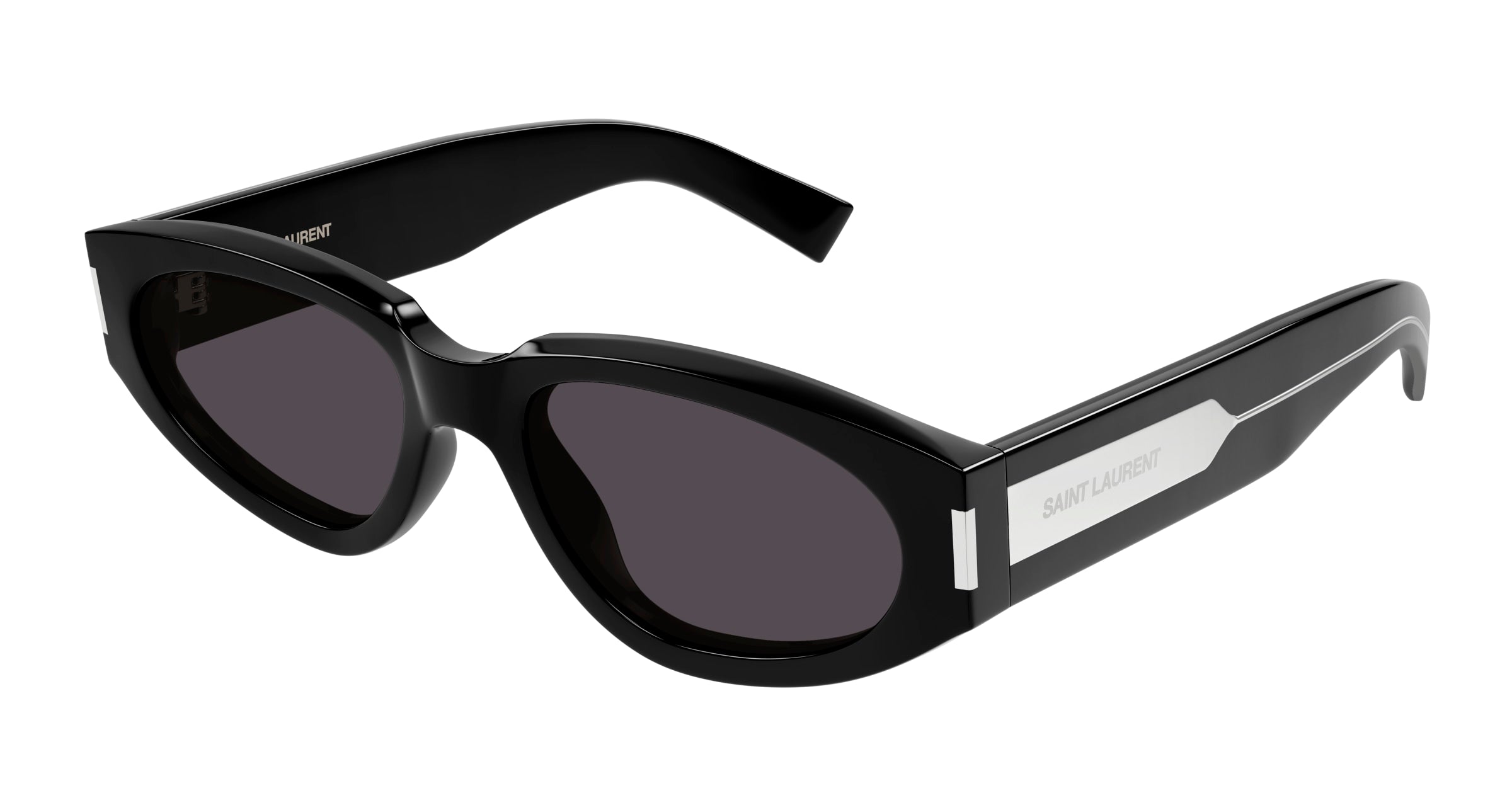 8056376467024 - Damen SL 618 001 Gläser SONNENBRILLEN Acetat Schwarz Schwarz Geometrisch Normal