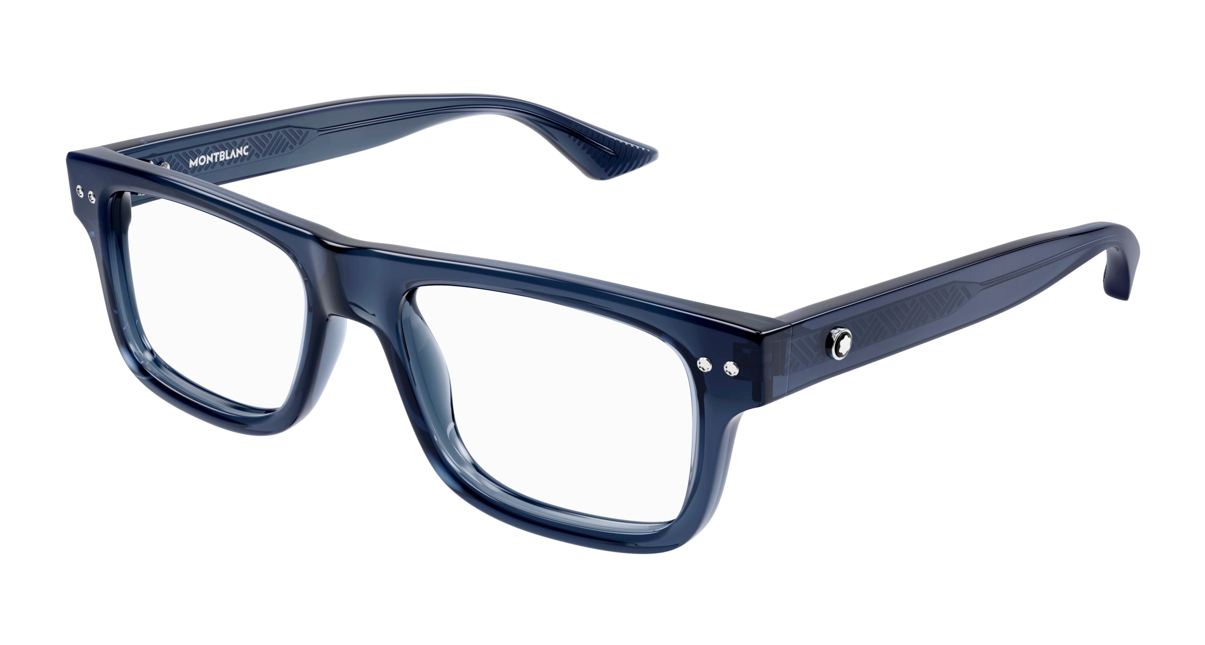 8056376467475 - Herren MB0289O 003 Rahmen von BRILLEN Acetat Blau  Quadratisch