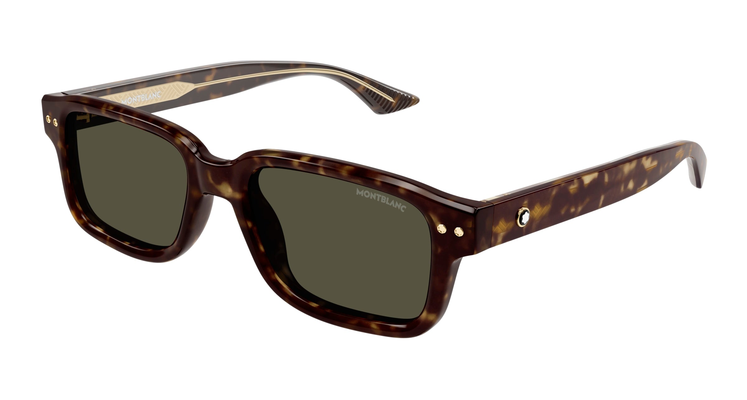 8056376467543 - Herren MB0286S 002 Gläser SONNENBRILLEN Acetat Havanna Grün Quadratisch