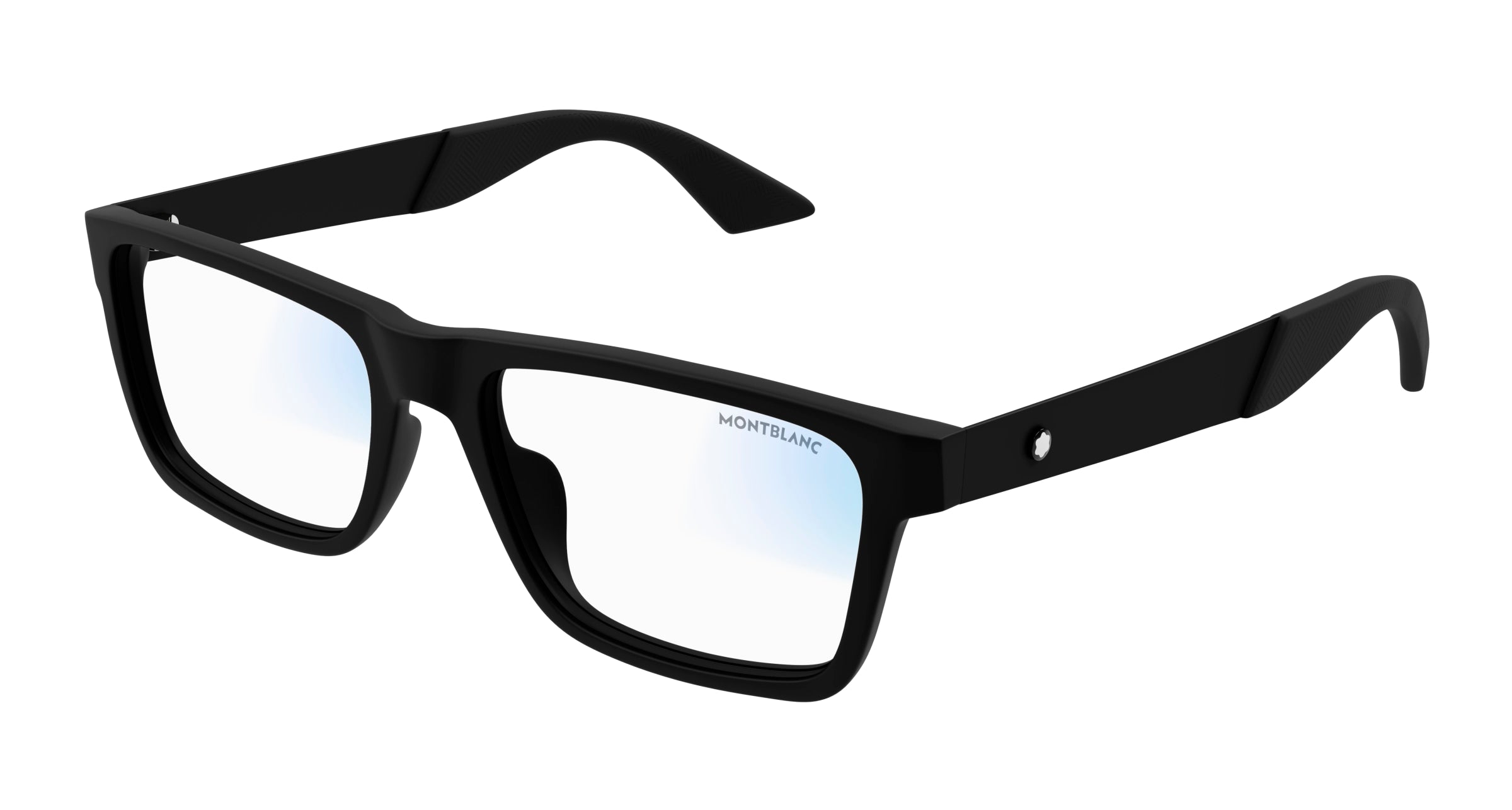 8056376468076 - Herren MB0299S 009 Gläser SONNENBRILLEN Acetat Schwarz Transparent Quadratisch Photochromatisch