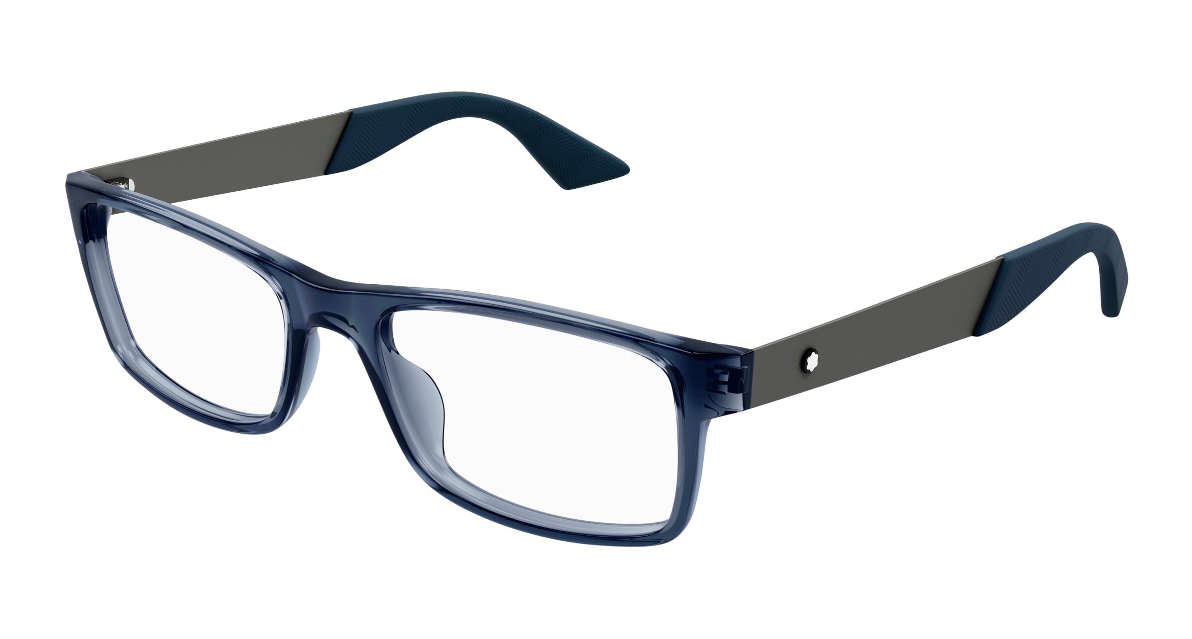 8056376468090 - Herren MB0301O 002 Rahmen von BRILLEN Acetat Blau  Quadratisch