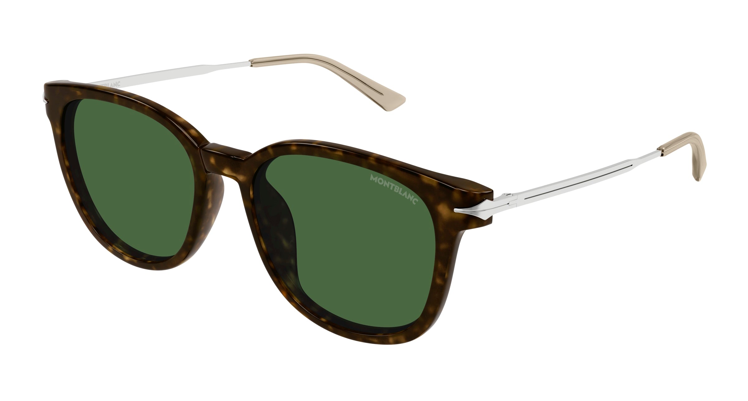 8056376468304 - Herren MB0304SA 002 Gläser SONNENBRILLEN Acetat Havanna Grün Quadratisch