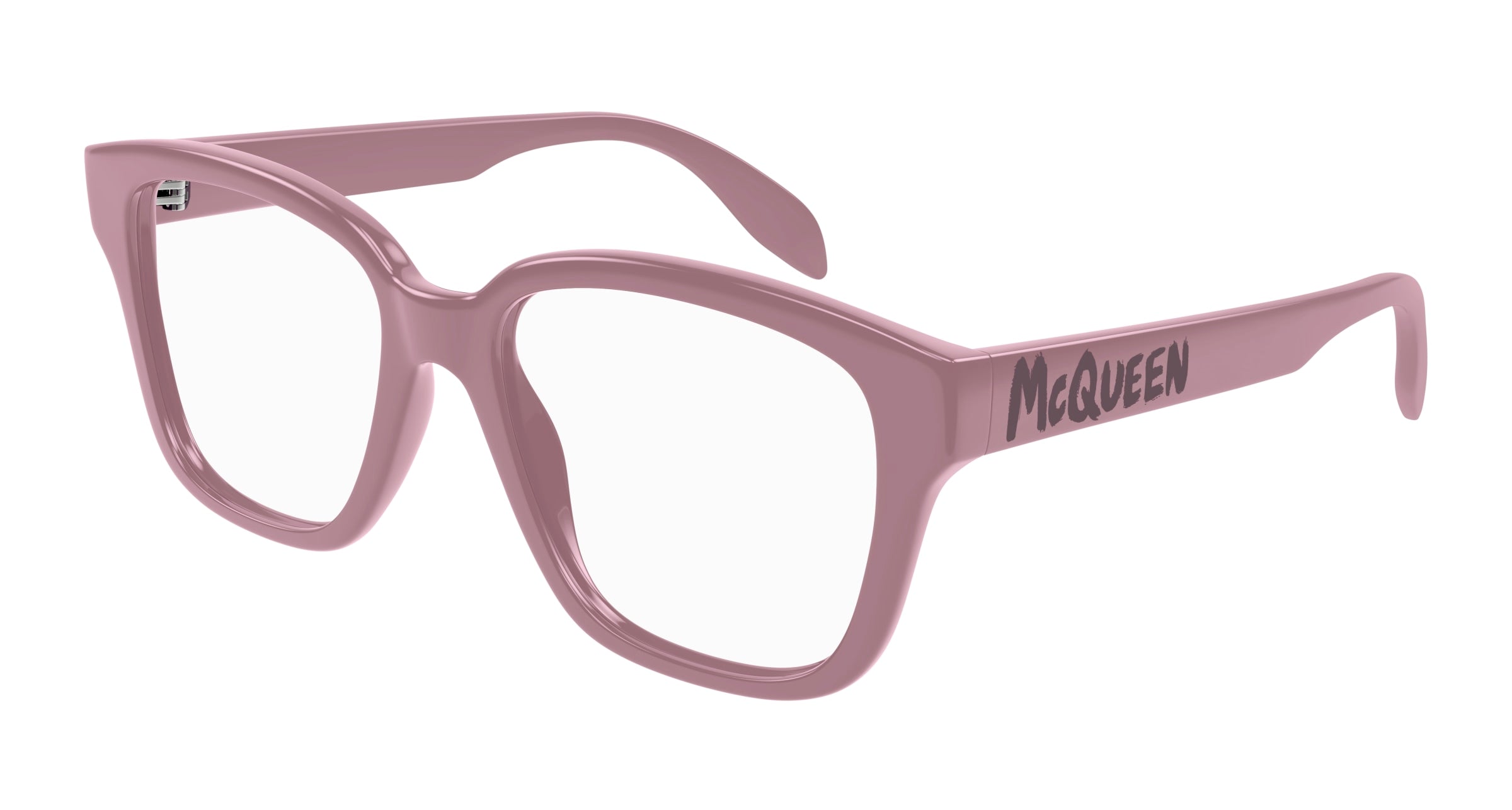 8056376471397 - Alexander McQueen Damen AM0333O 005 Rahmen von BRILLEN Acetat Rosa  Quadratisch