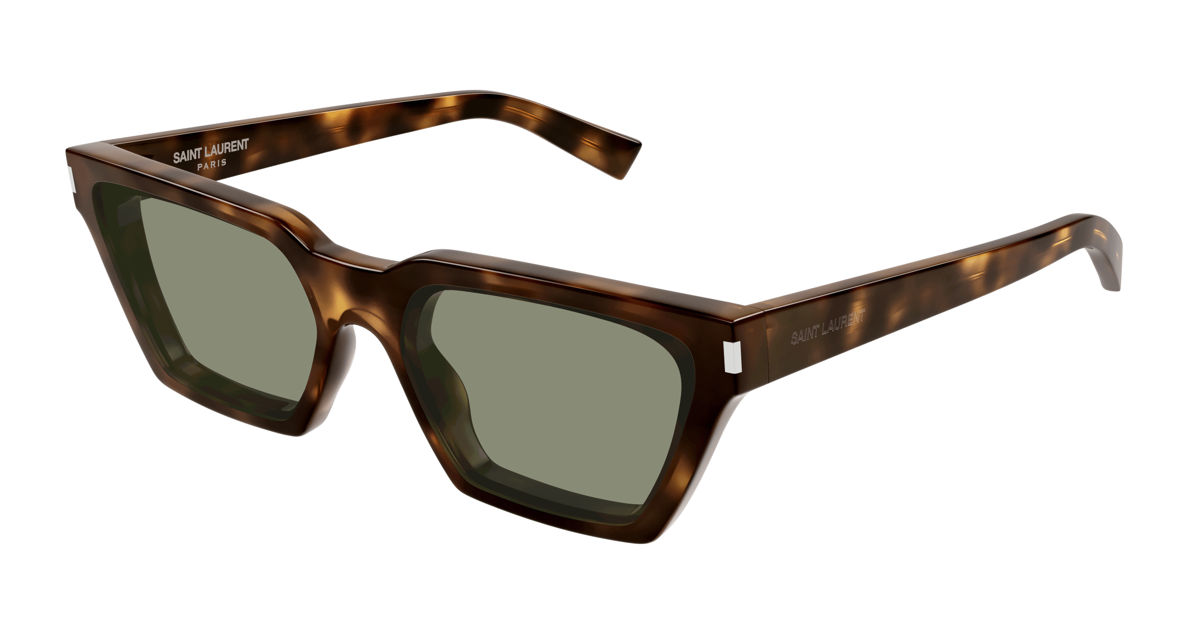 8056376473834 - Frau SL 633 CALISTA 003 Gläser SONNENBRILLEN Acetat Havanna Grün Katzenauge Normal