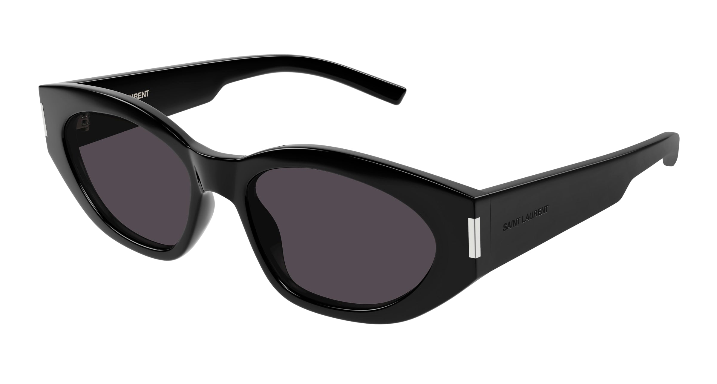 8056376474039 - Frau SL 638 001 Gläser SONNENBRILLEN Acetat Schwarz Schwarz Katzenauge Normal