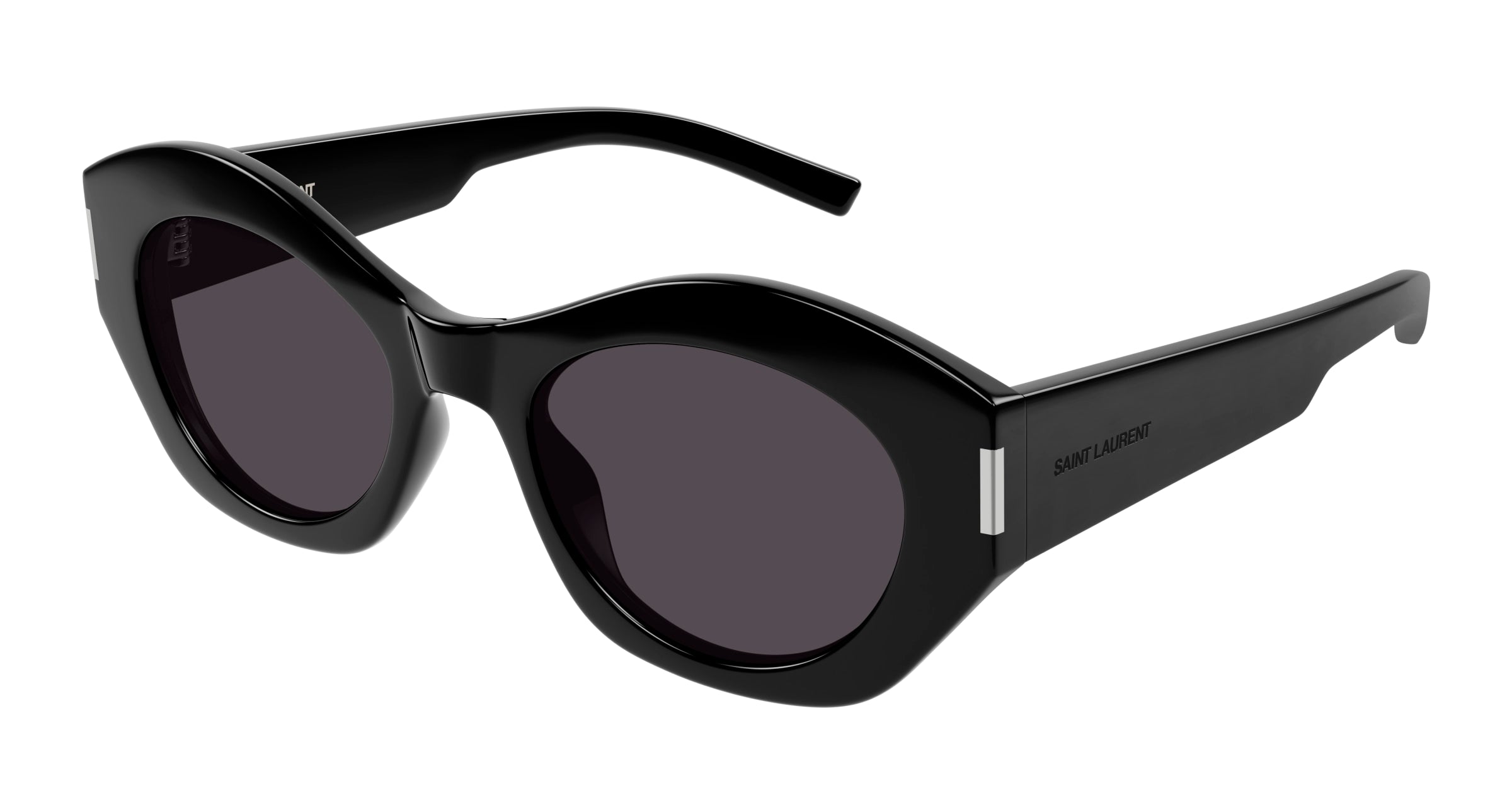 8056376474121 - Damen SL 639 001 Gläser SONNENBRILLEN Acetat Schwarz Schwarz Geometrisch Normal