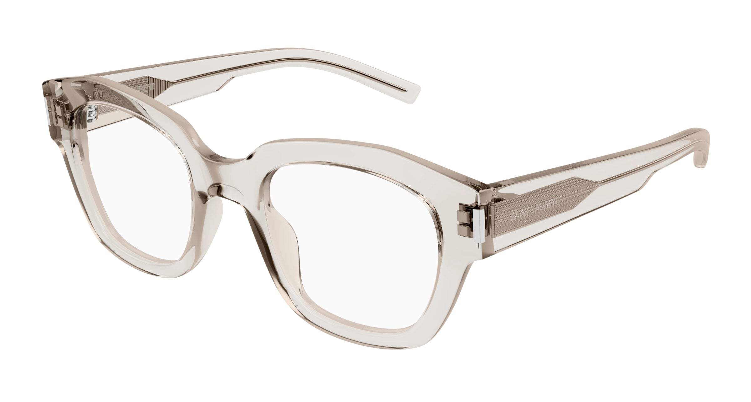 8056376474206 - Frau SL 640 004 Rahmen von BRILLEN Acetat Beige Transparent Geometrisch Anti -Reflex