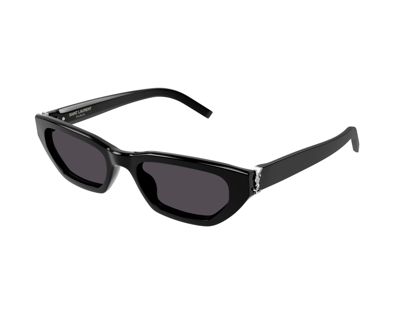 8056376474633 - Unisex SL M126 001 Gläser SONNENBRILLEN Acetat Schwarz Schwarz Quadratisch Normal