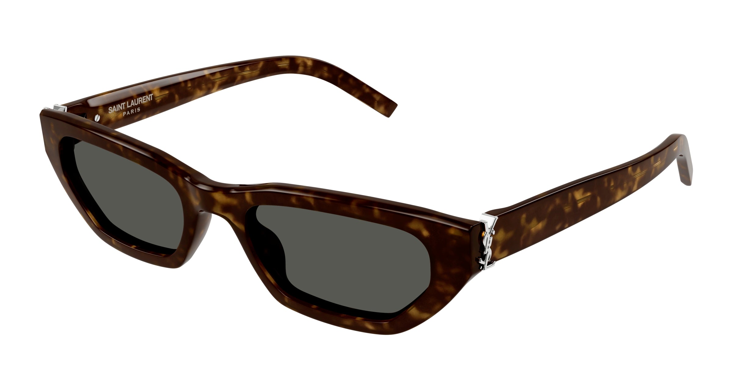 8056376474640 - Unisex SL M126 002 Gläser SONNENBRILLEN Acetat Havanna Grau Quadratisch Normal