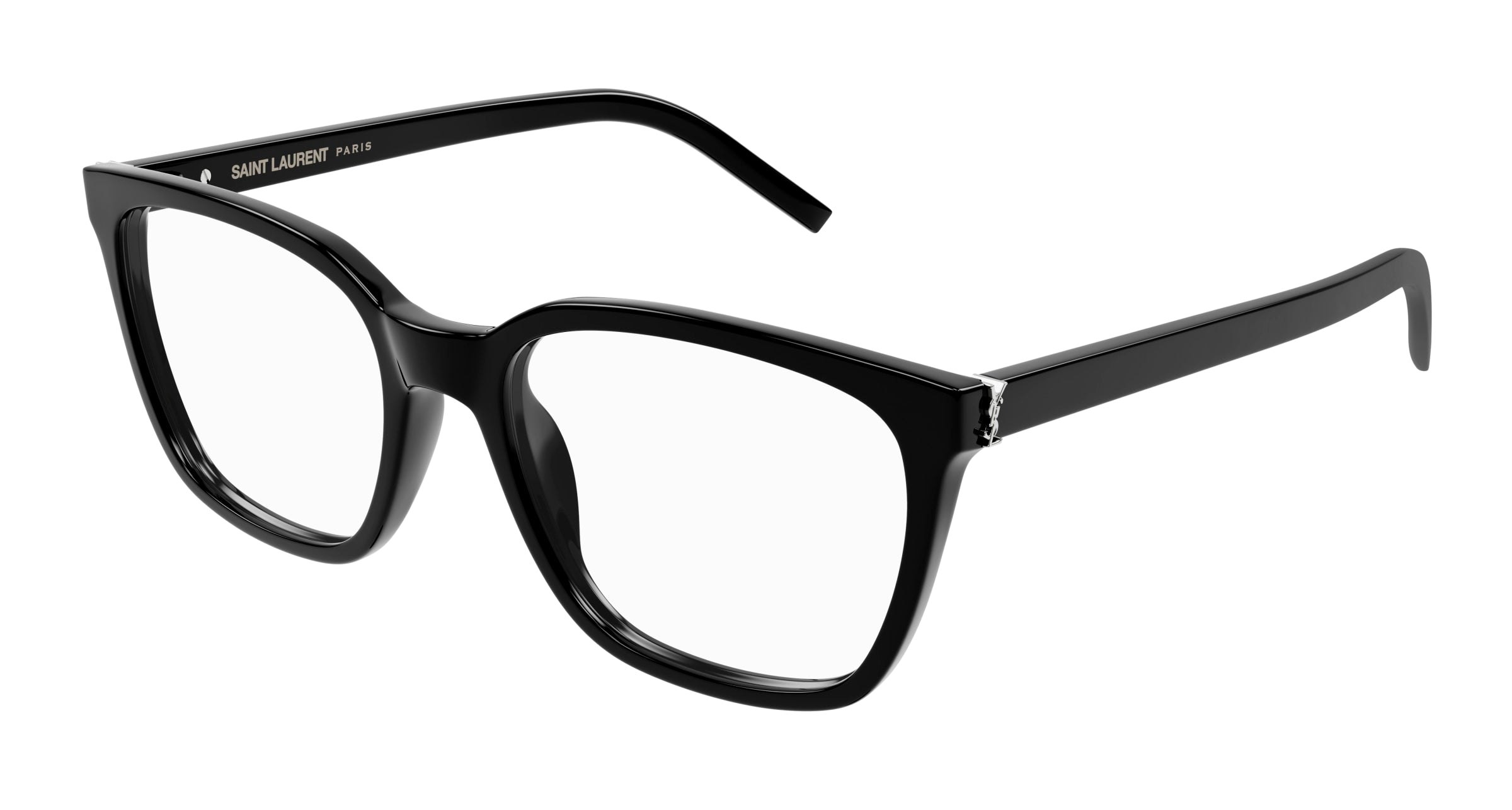 8056376474794 - Unisex SL M129 001 Rahmen von BRILLEN Acetat Schwarz Transparent Quadratisch Blendfrei