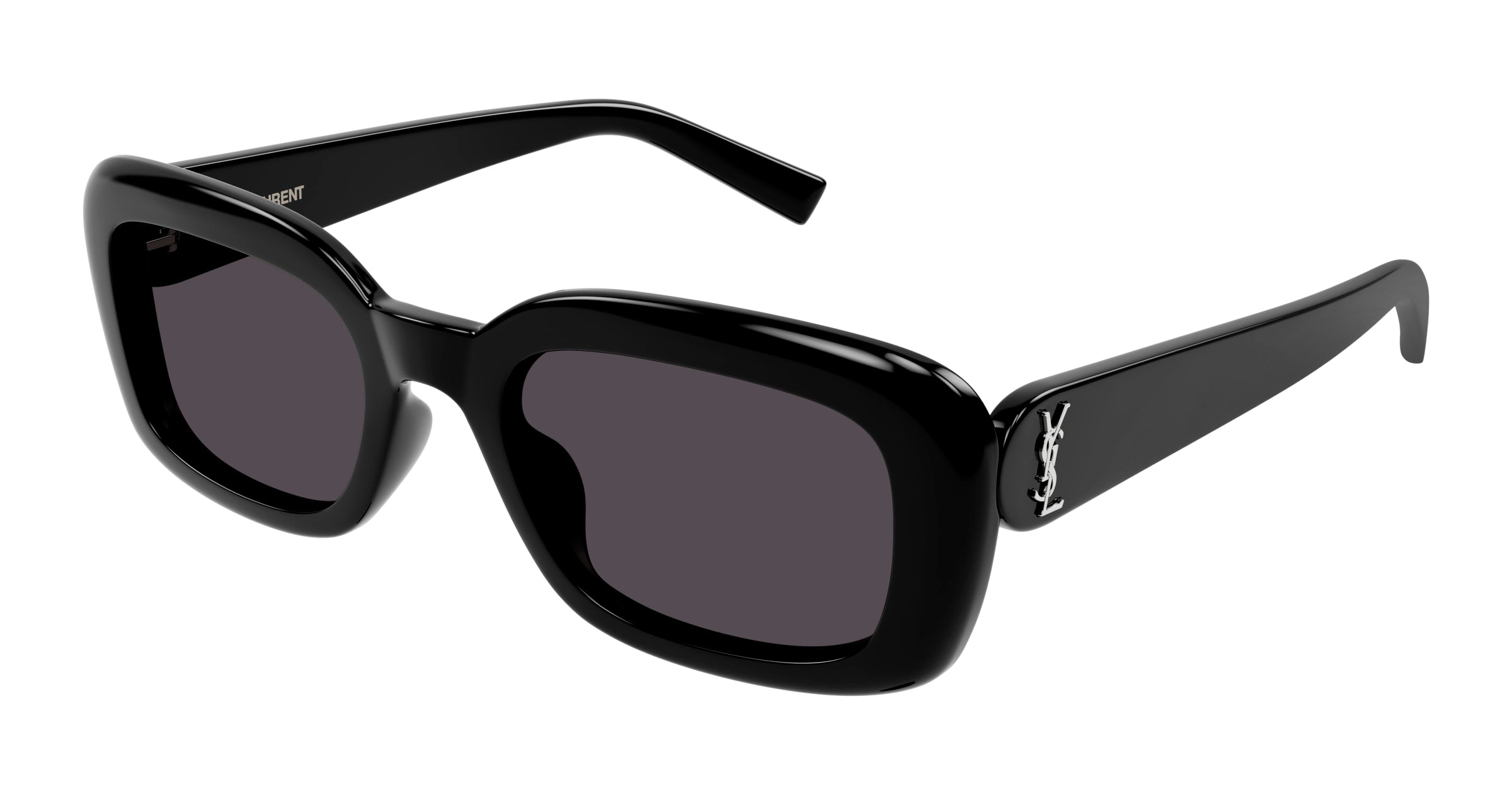 8056376474831 - Damen SL M130 001 Gläser SONNENBRILLEN Acetat Schwarz Schwarz Quadratisch Normal