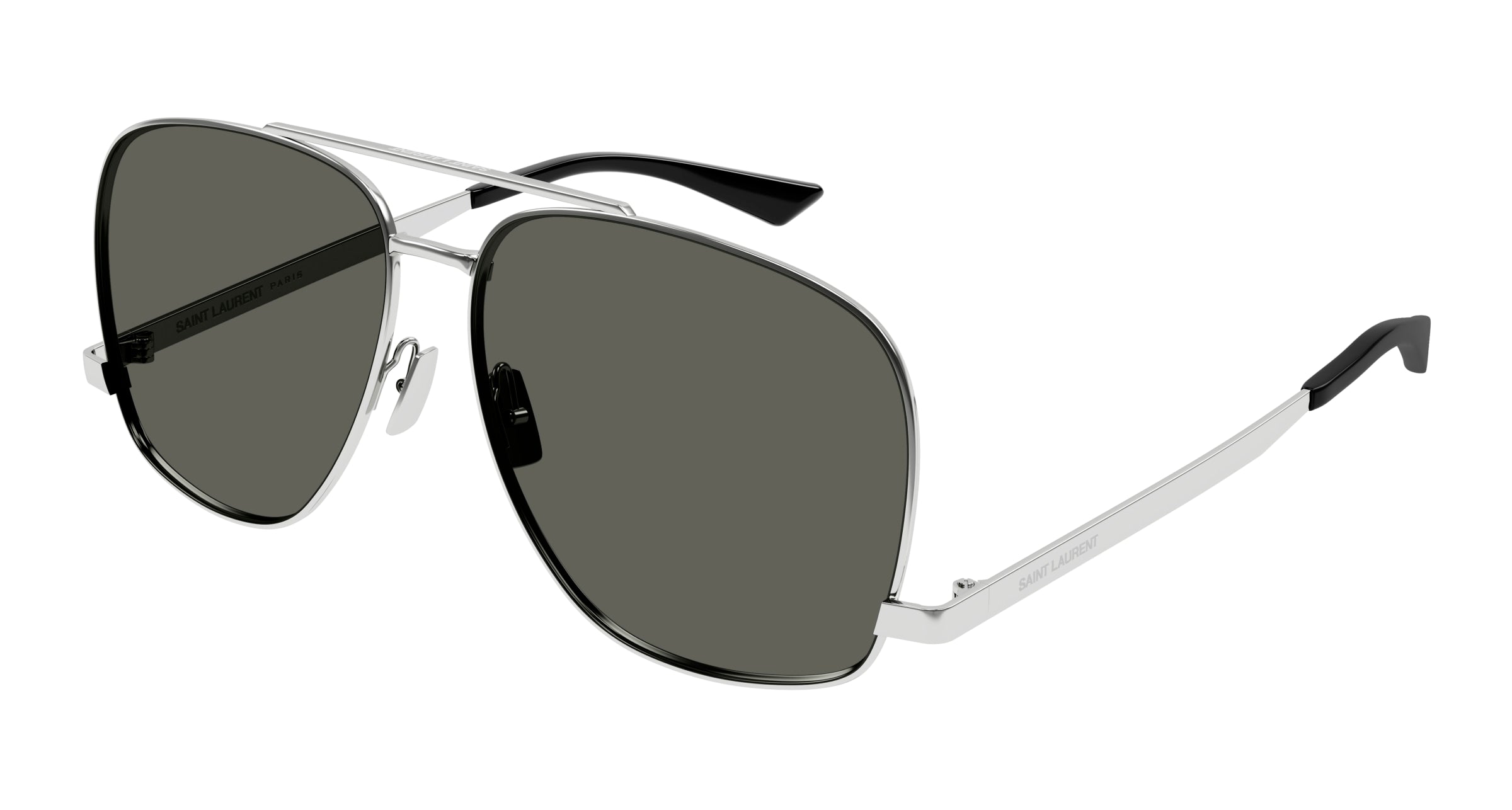 8056376495416 - Damen SL 653 LEON 001 Gläser SONNENBRILLEN Metall Silber Grau Pilot Normal