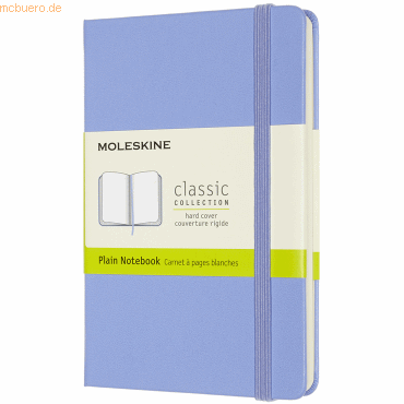 8056420850802 - Moleskine   Moleskine Classic Notizbuch Pocket A6 Blanko Hortensien Blau Gebunden