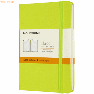 8056420850857 - Notizbuch Pocket A6 liniert Hardcover 96 Blatt limettengrün