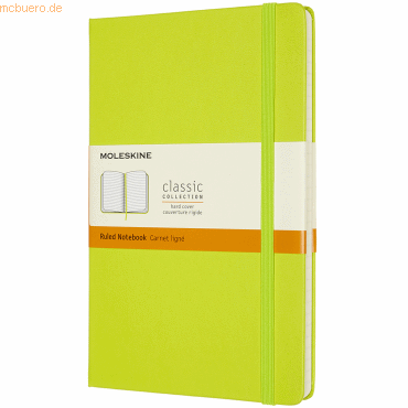 8056420850871 - MOLESKINE Notizbuch Classic Collection fester Einband ca DIN A5 liniert hellgrün Hardcover 240 Seiten