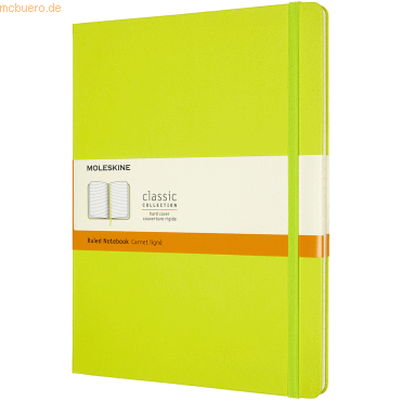 8056420850895 - MOLESKINE Notizbuch Classic Collection fester Einband ca DIN A4 liniert hellgrün Hardcover 192 Seiten