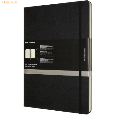 8056420851380 - Moleskine Pro Projekt-Planer A4 Schwarz Gebunden