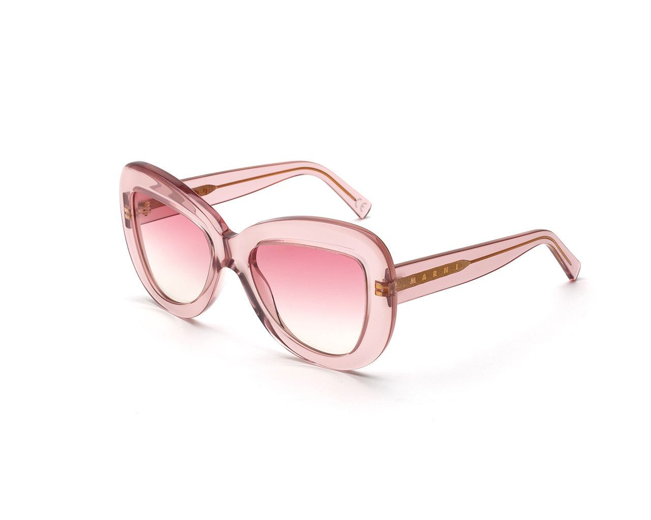 8056421105772 - Unisex Elephant Island Milky Pink Ixt Gläser SONNENBRILLEN Acetat Rosa Rosa Schmetterling Normal Schattiert