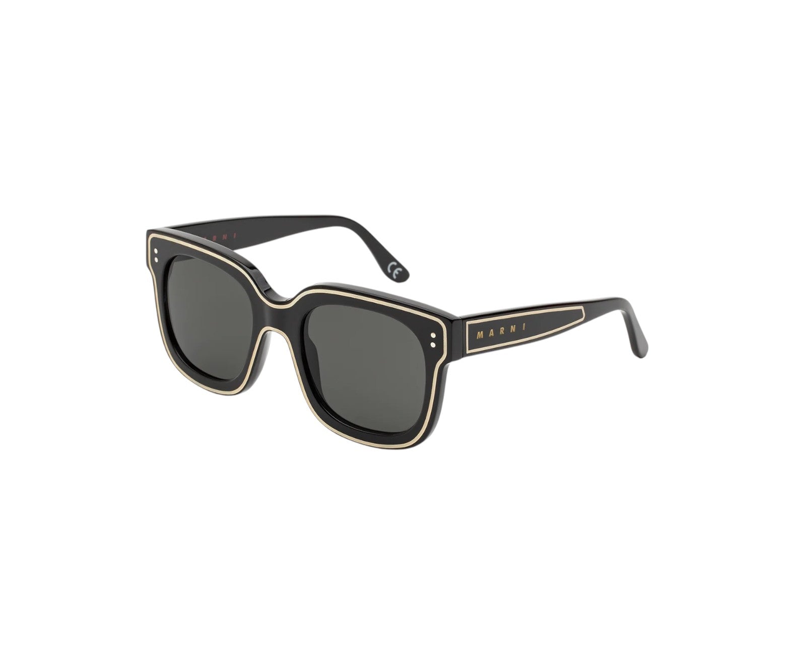 8056421105925 - Unisex Li River Black 6J6 Gläser SONNENBRILLEN Acetat Schwarz Grau Quadratisch Normal