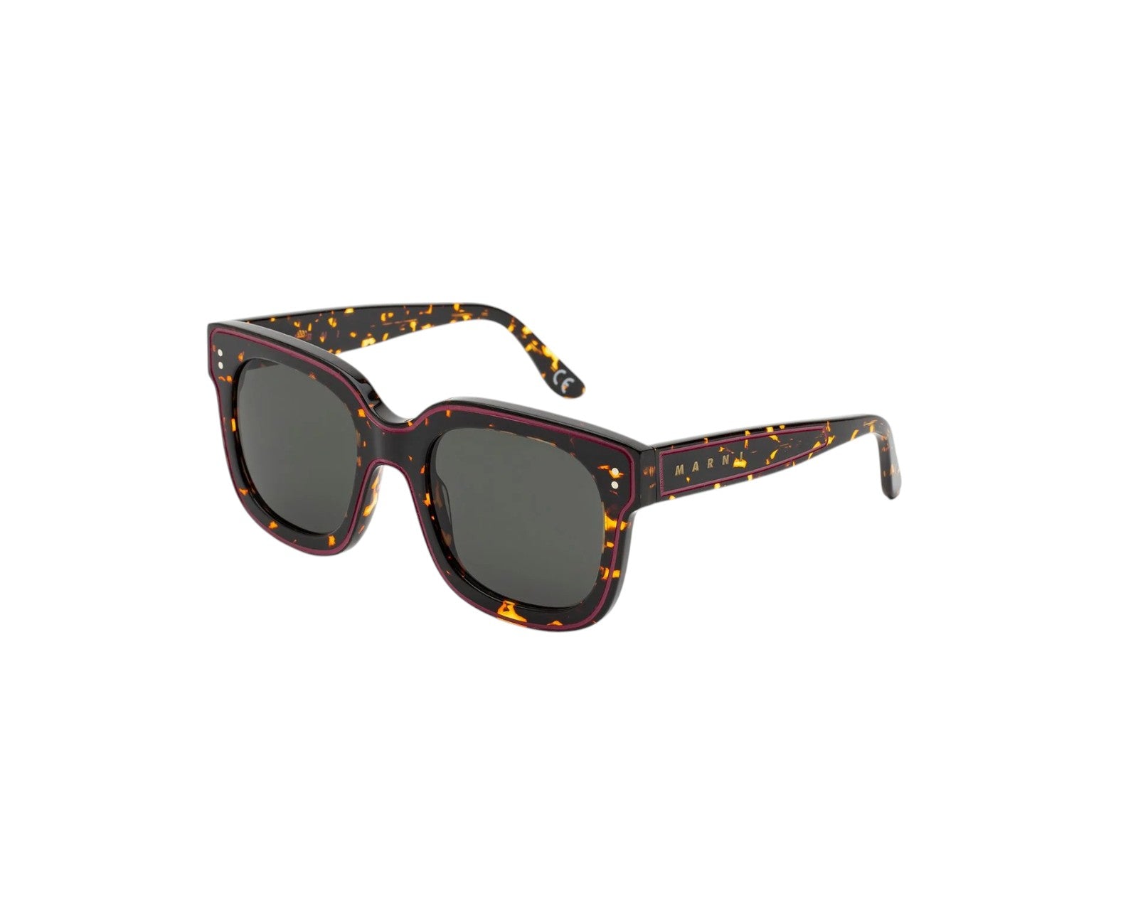 8056421105932 - Unisex Li River Maculato 0YK Gläser SONNENBRILLEN Acetat Havanna Grau Quadratisch Normal