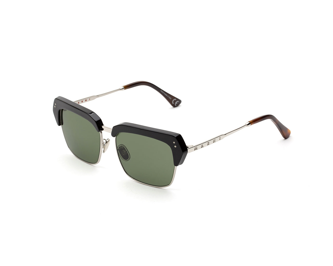 8056421105987 - Unisex Three Gorges Green Z2L Gläser SONNENBRILLEN Metall Schwarz Grün Quadratisch Normal