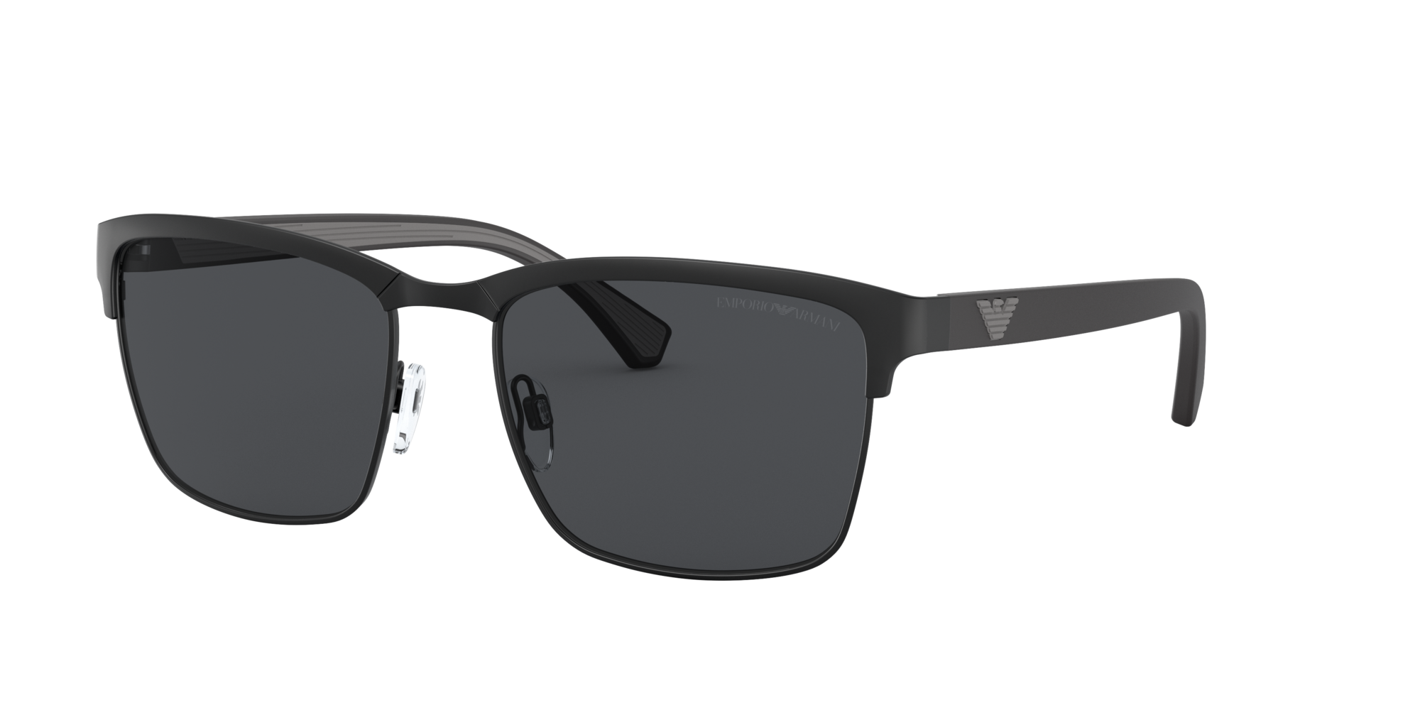 8056597114028 - Herren EA2087 301487 Gläser SONNENBRILLEN Metall Schwarz Grau Hocken Normal 8056597114028 - Herren EA2087 301487 Gläser SONNENBRILLEN Metall Schwarz Grau Hocken Normal