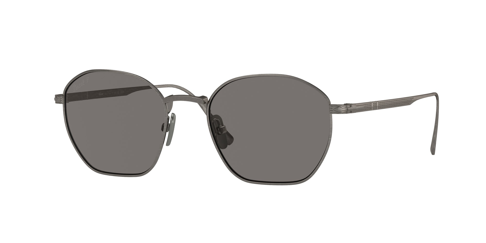 8056597151320 - Unisex PO5004ST  8001P2 Gläser SONNENBRILLEN Titan Gunmetal Grau Geometrisch Polarisiert