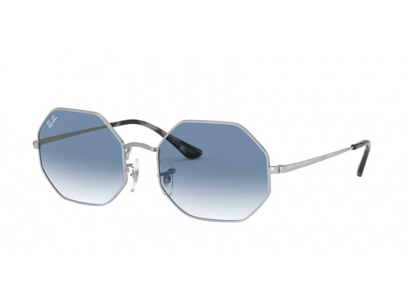 8056597177467 - Unisex RB1972 Octagon 91493f Gläser SONNENBRILLEN Metall Silber Hellblau Quadratisch Normal Schattiert 8056597177467 - Unisex RB1972 Octagon 91493f Gläser SONNENBRILLEN Metall Silber Hellblau Quadratisch Normal Schattiert