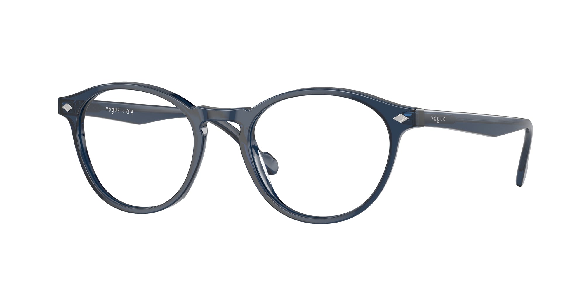 8056597208475 - Mann VO5326  2760 Rahmen von BRILLEN Acetat Blau Transparent Kreisel Normal